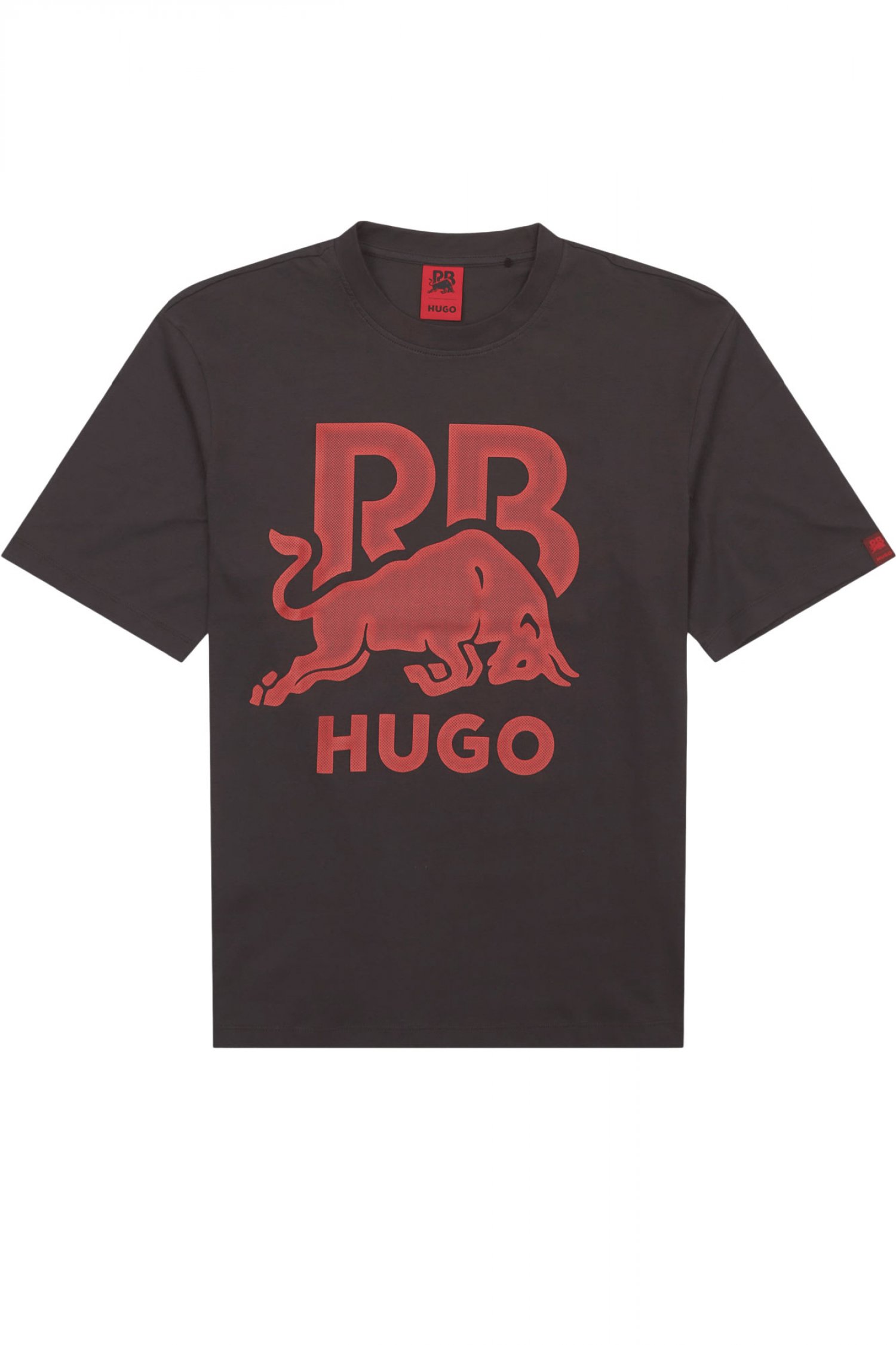 HUGO T-SHIRT DAYLA_RB LOGO ΓΚΡΙ