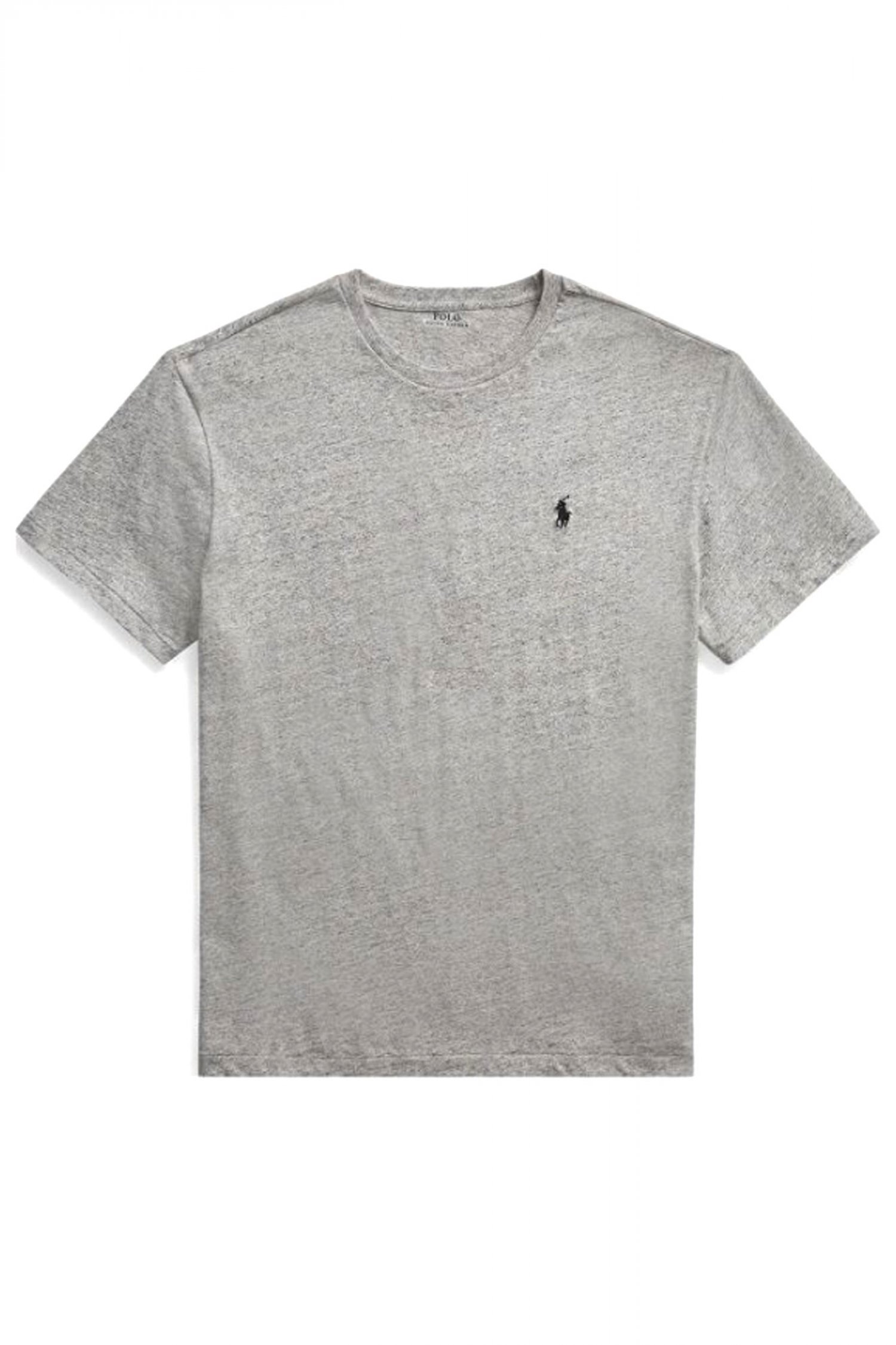 RALPH LAUREN T-SHIRT CLASSIC FIT LOGO ΓΚΡΙ