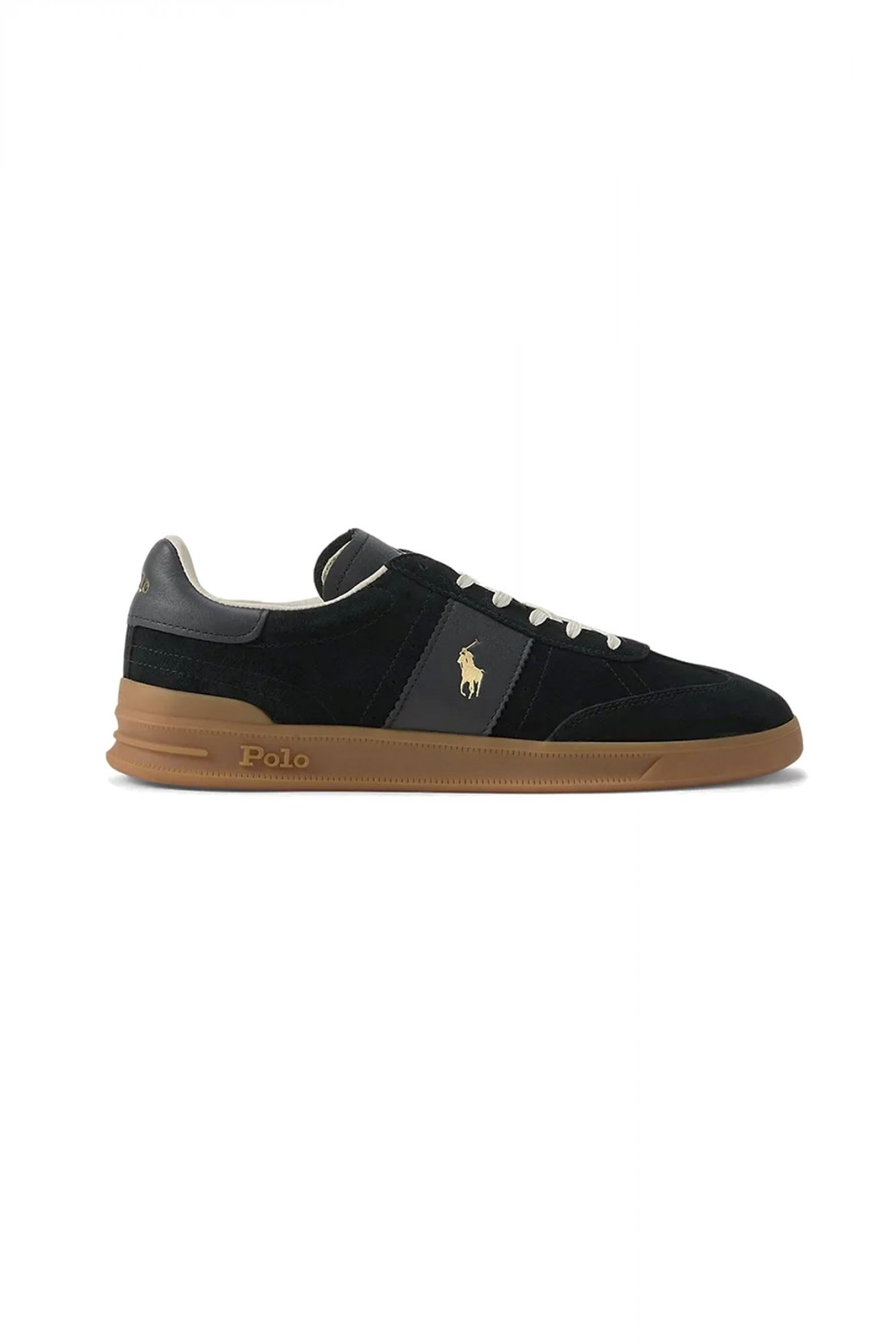 RALPH LAUREN ΠΑΠΟΥΤΣΙΑ SNEAKERS HRT-AERA PP-BK-LTL ΜΑΥΡΟ