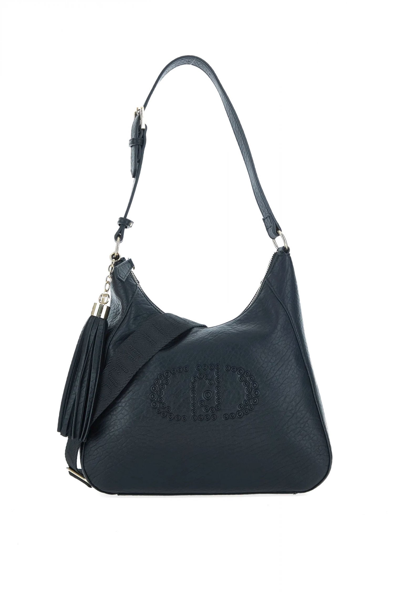 LIU-JO BETTER ΤΣΑΝΤΑ ΩΜΟΥ/CROSS BODY LOGO ΜΑΥΡΟ