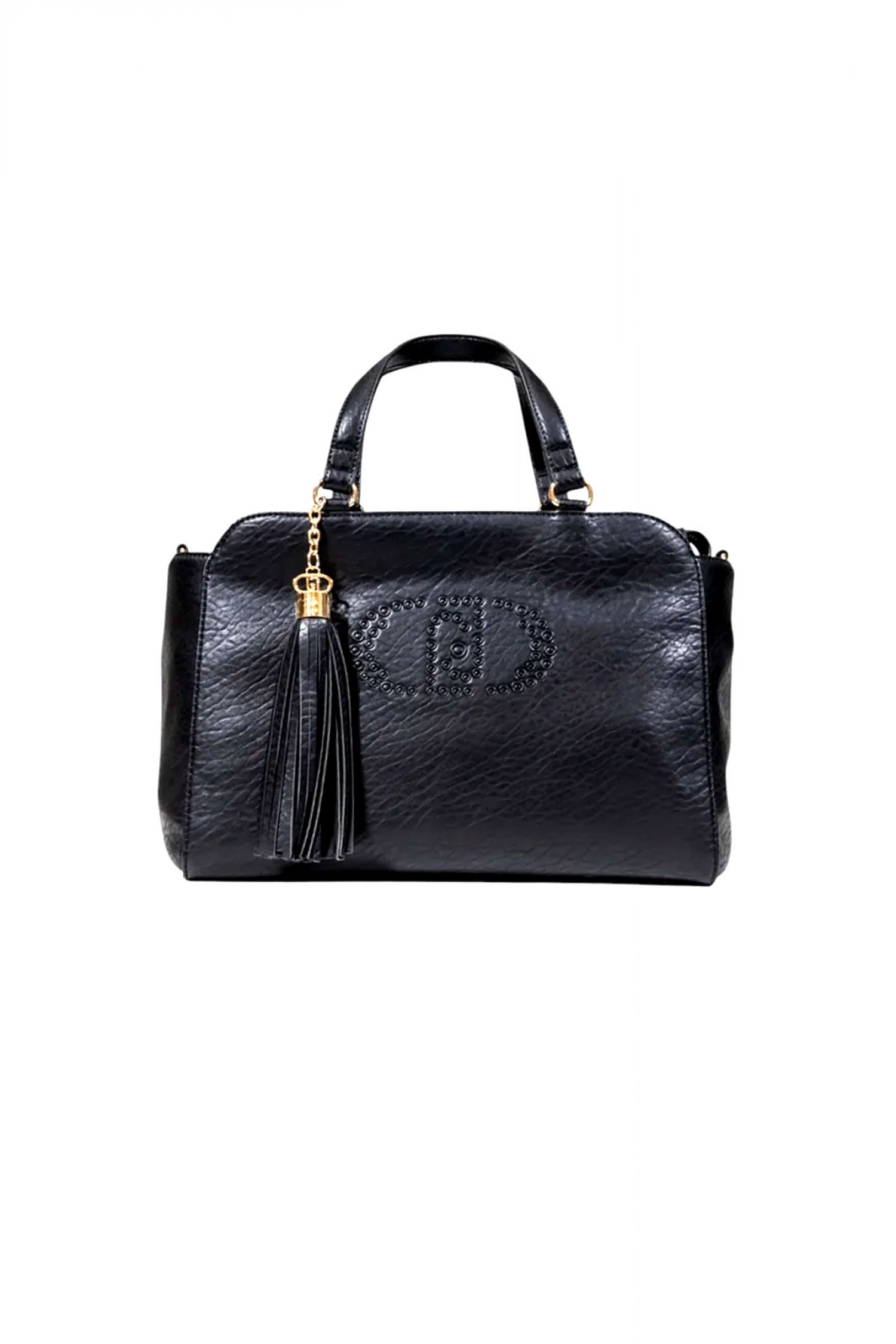 LIU-JO BETTER ΤΣΑΝΤΑ ΩΜΟΥ/CROSS BODY LOGO ΜΑΥΡΟ