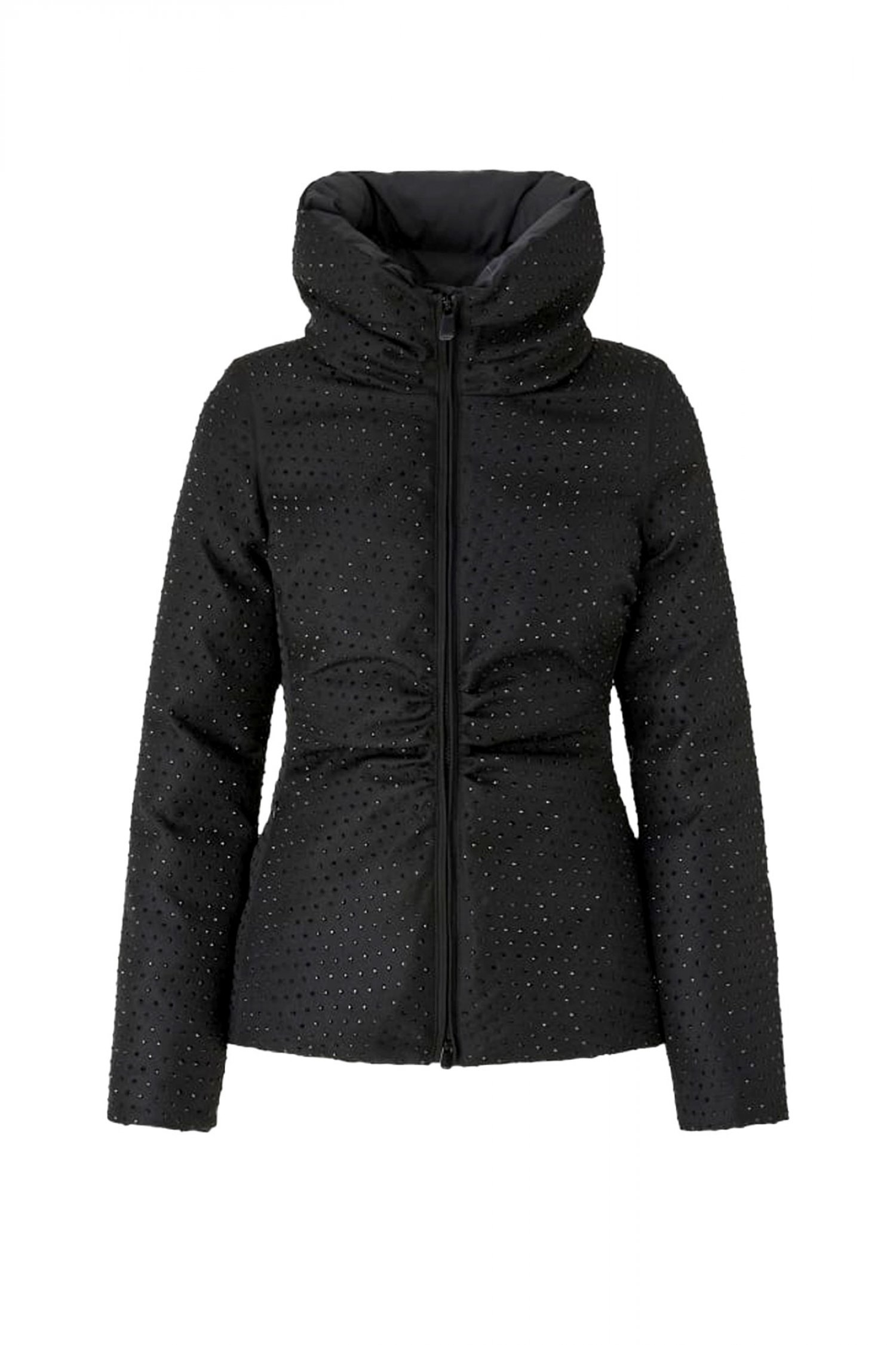 PINKO ΜΠΟΥΦΑΝ NITA JACKET ΚΟΝΤΟ ΜΕ ΣΤΡΑΣ ΜΑΥΡΟ