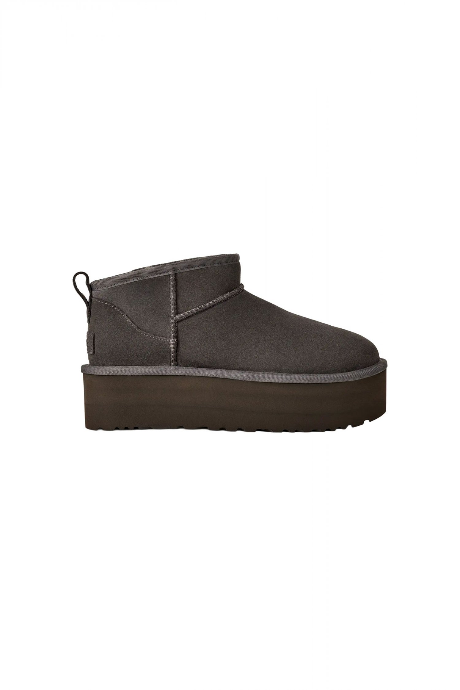 UGG ΠΑΠΟΥΤΣΙΑ ΜΠΟΤΑΚΙΑ CLASSIC ULTRA MINI PLATFORM ΓΚΡΙ