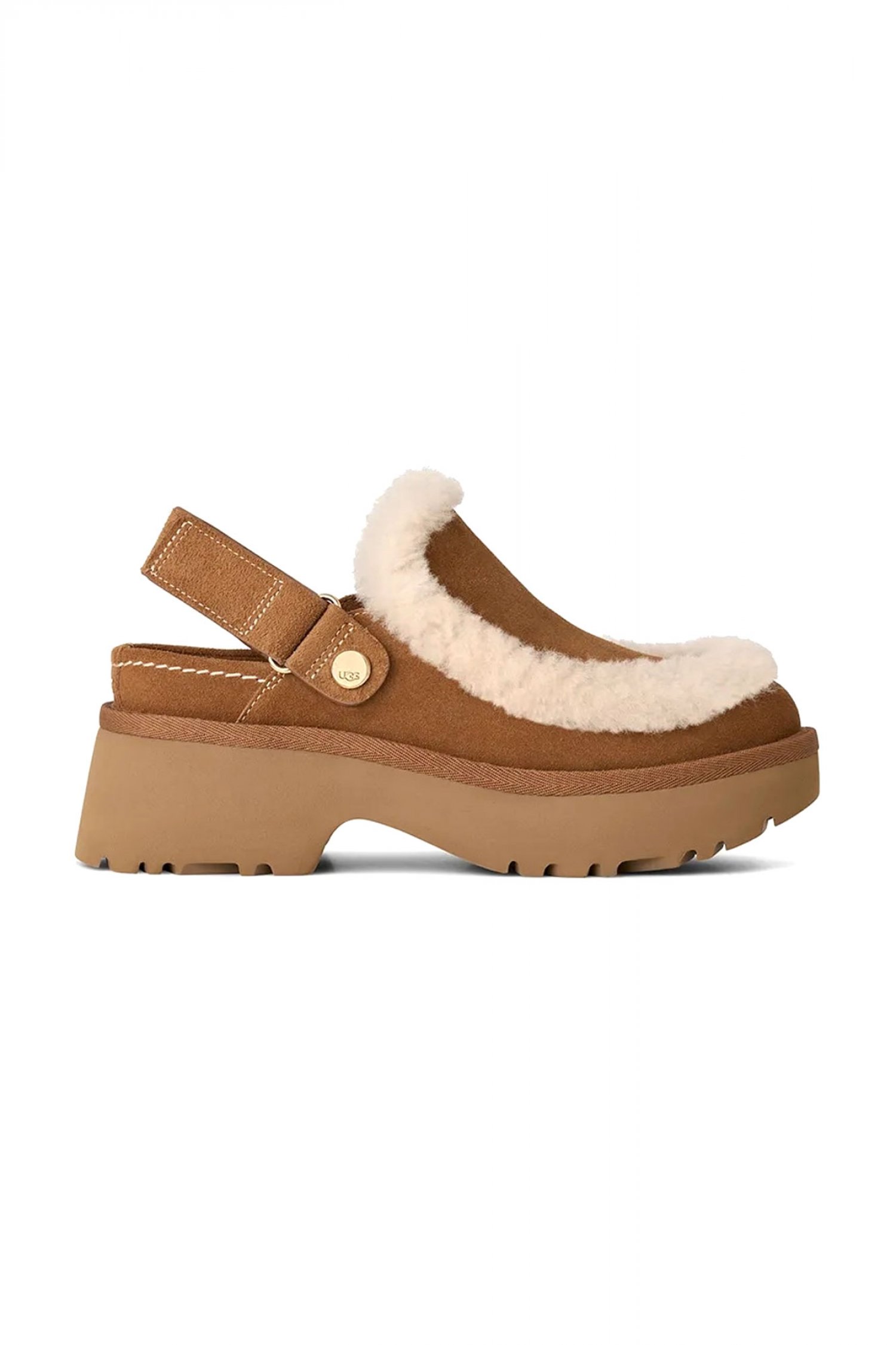 UGG ΠΑΠΟΥΤΣΙΑ ΠΑΝΤΟΦΛΕΣ ESMEE CLOG LOGO ΤΑΜΠΑ