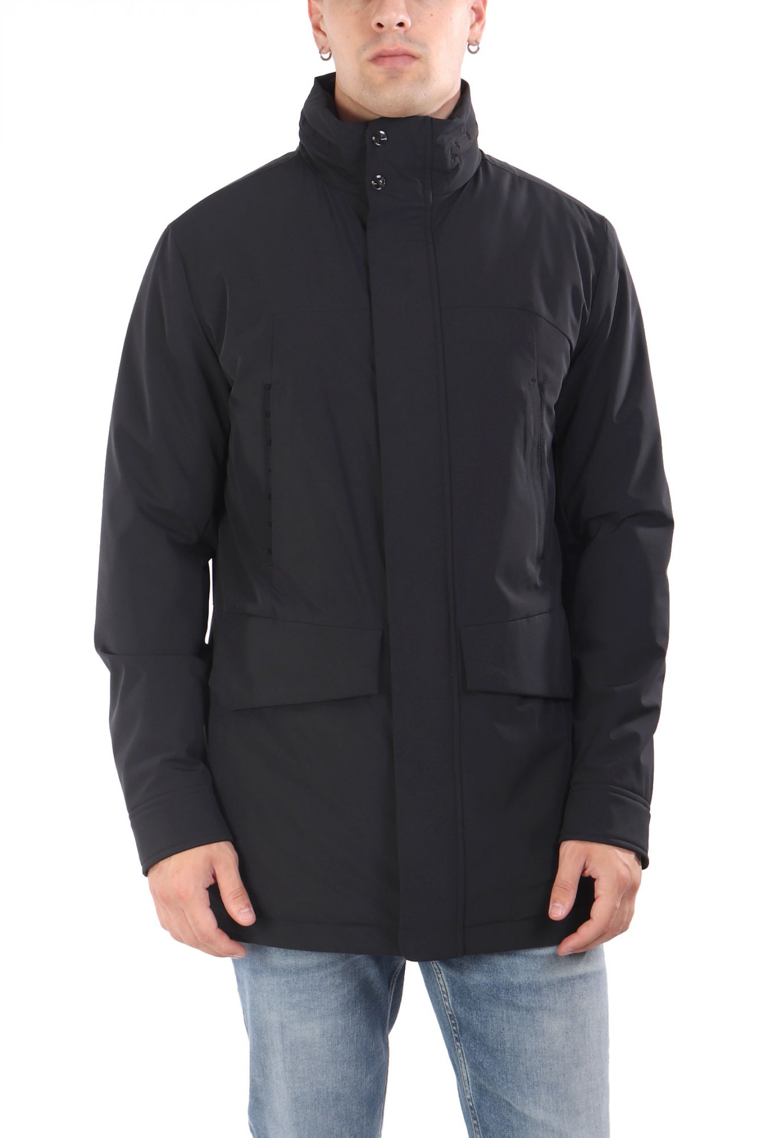 PAUL&SHARK ΜΠΟΥΦΑΝ JACKET HOODIE ΜΑΥΡΟ