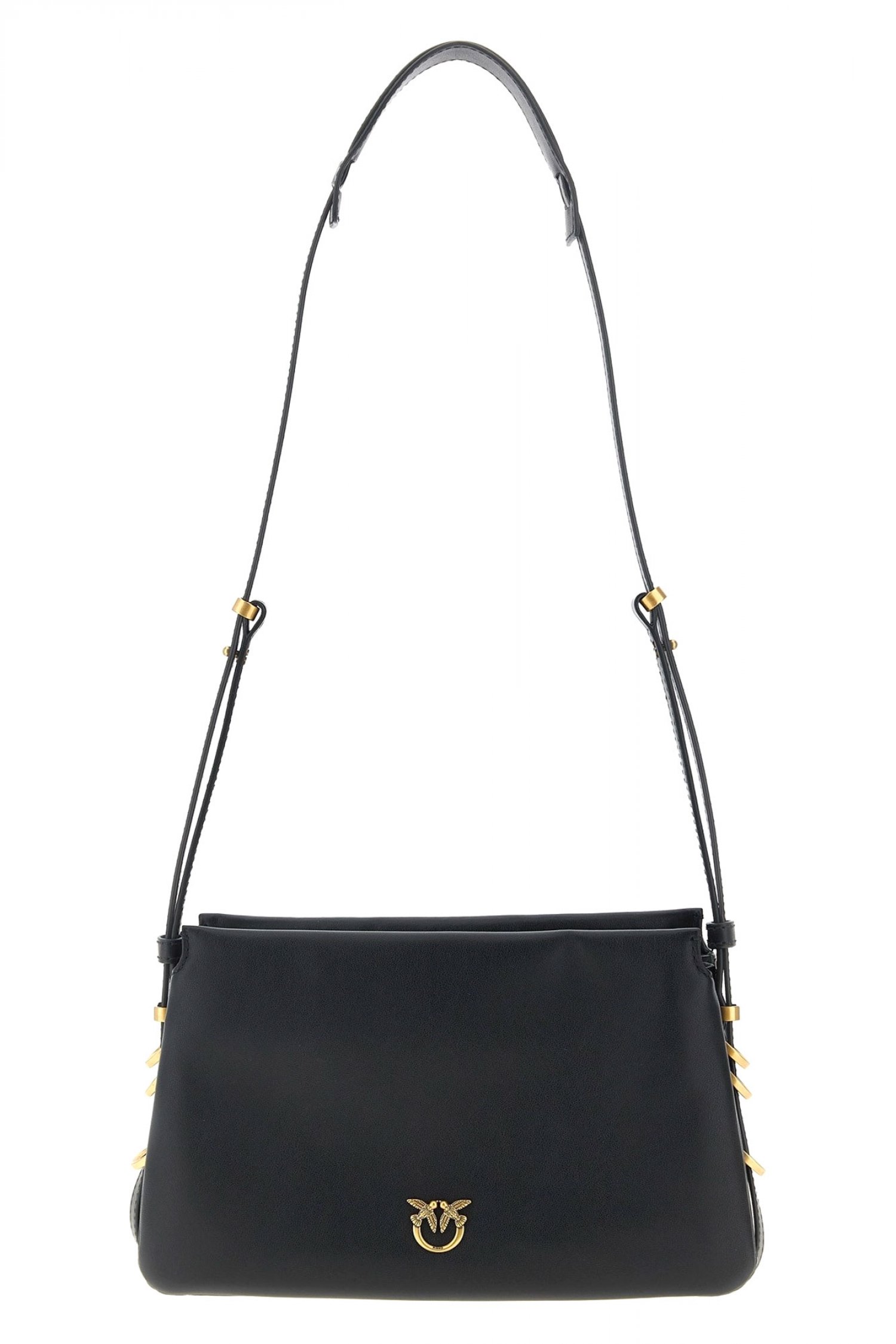 PINKO ΤΣΑΝΤΑ TRIPLET MINI VITELLO MORBIDO ΜΑΥΡΟ