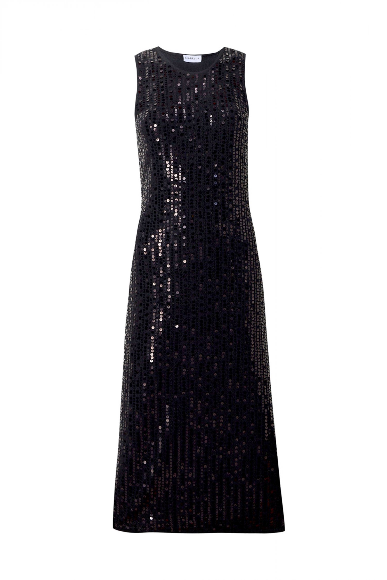 MARELLA SPORT ΦΟΡΕΜΑ MIDI ADDETO ΠΑΓΙΕΤΑ ΑΝΟΙΓΜΑ ΚΑΤΩ ΜΑΥΡΟ