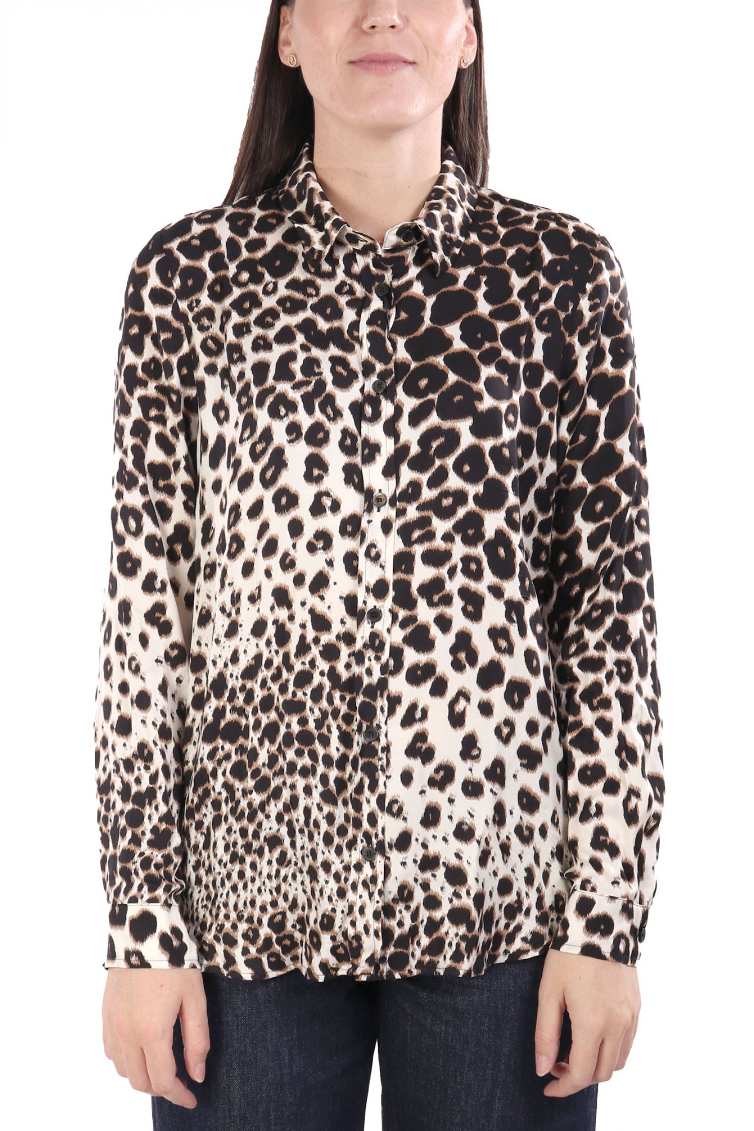 MARELLA EMME ΠΟΥΚΑΜΙΣΟ OLIVIA ΜΕ ΟΨΗ ΣΑΤΕΝ ΛΕΟΠΑΡ ΜΠΕΖ-ΚΑΦΕ