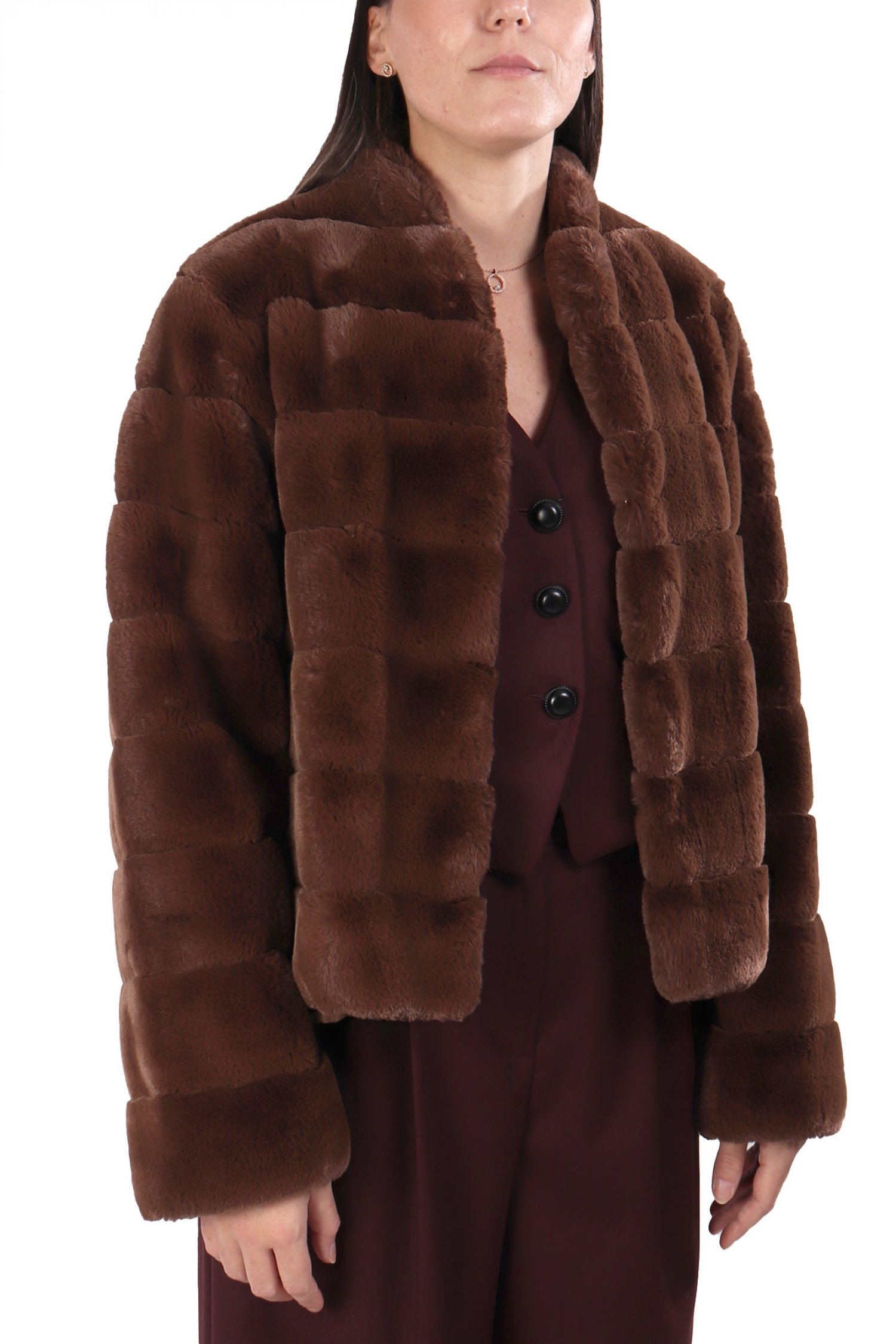 MARELLA EMME ΓΟΥΝΑ CARPAZI REGULAR FIT ΚΑΦΕ