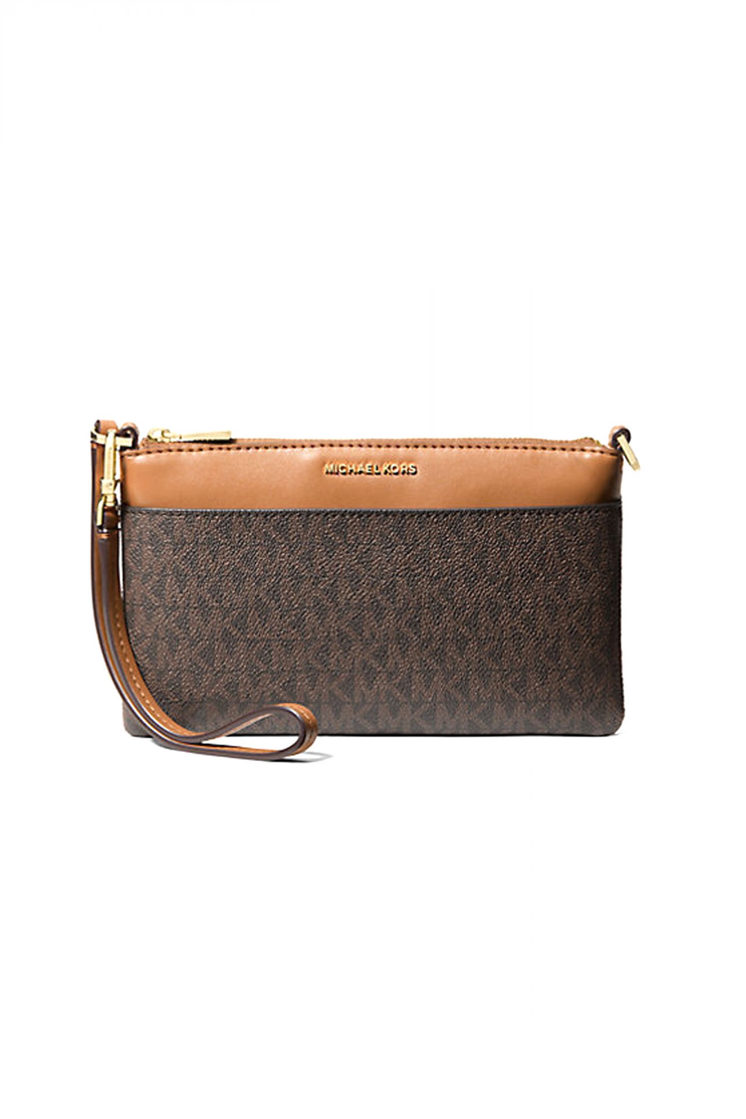 MICHAEL KORS ΤΣΑΝΤΑKI ΩΜΟΥ/ΧΕΙΡΟΣ JET SET ALL OVER LOGO KAΦΕ/TAMΠΑ