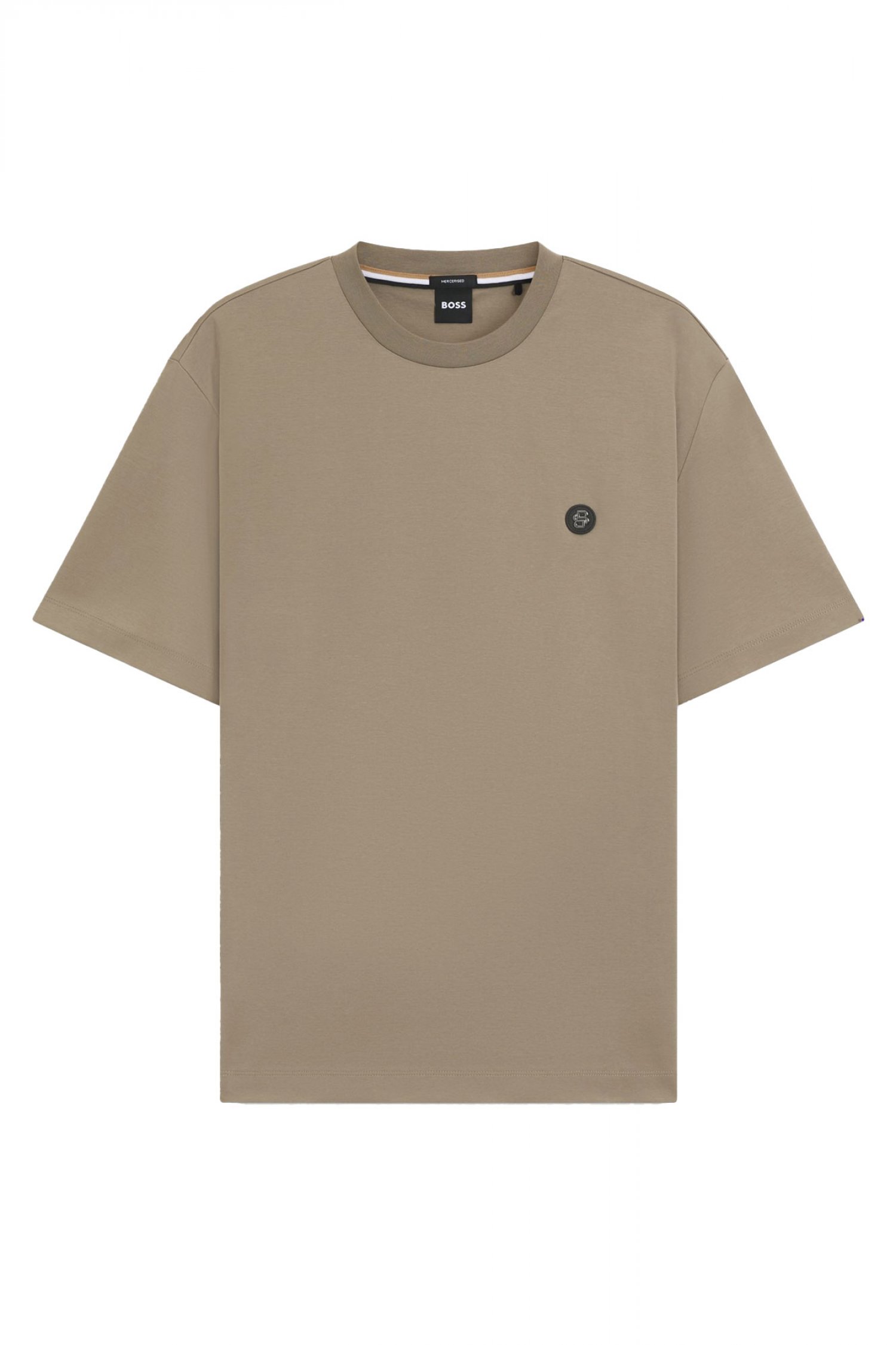 BOSS T-SHIRT C-TAUT 01 ΧΑΚΙ-ΓΚΡΙ