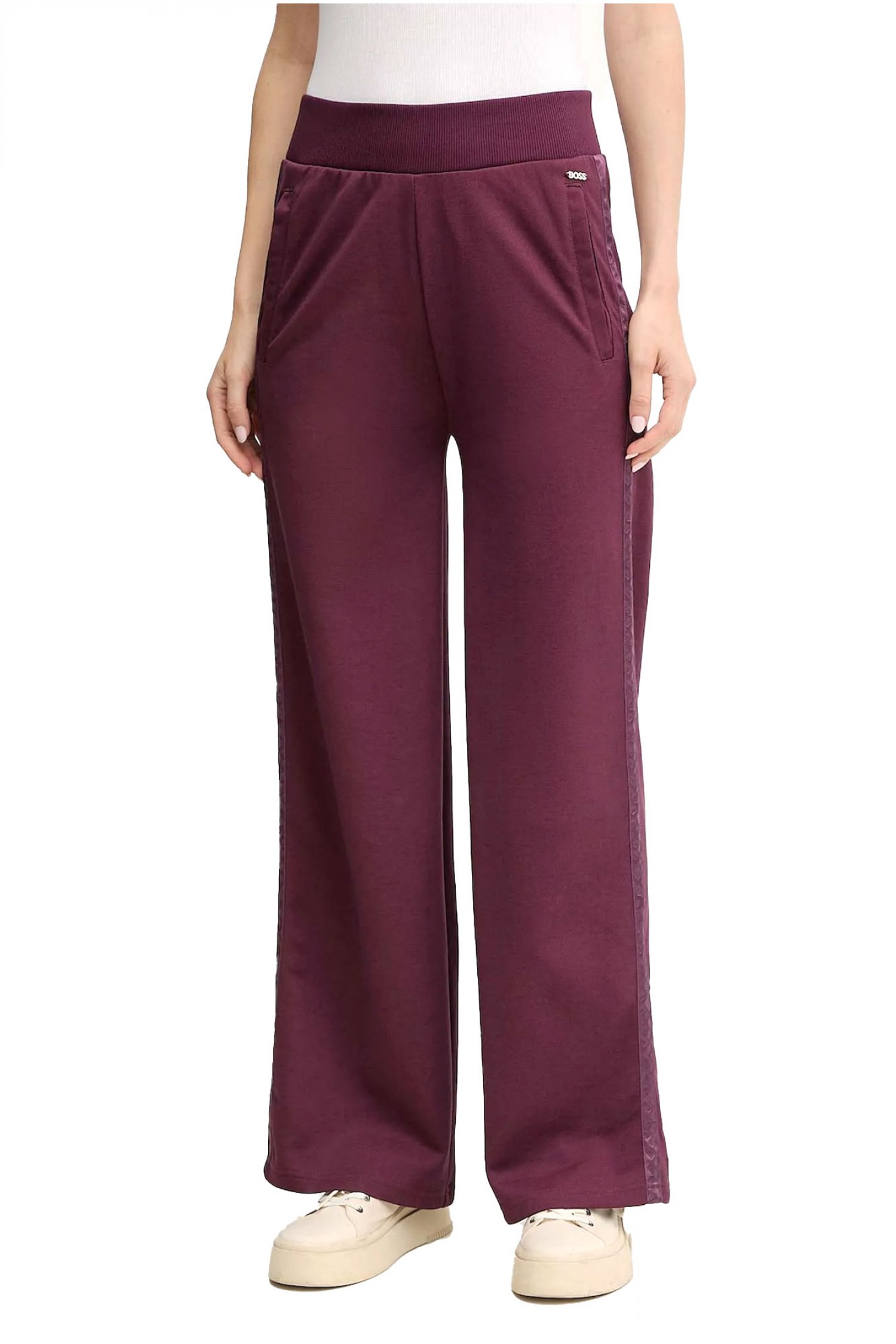 Γυναικεία παντελόνια boss σε μωβ