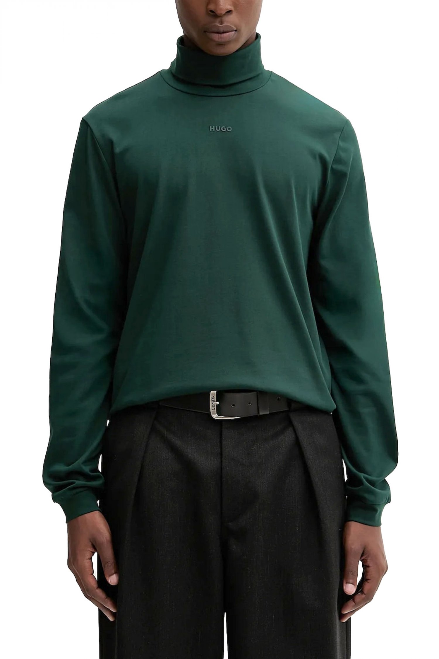 HUGO T-SHIRT ROLLNECK DAPOROLLO LOGO ΚΥΠΑΡΙΣΣΙ