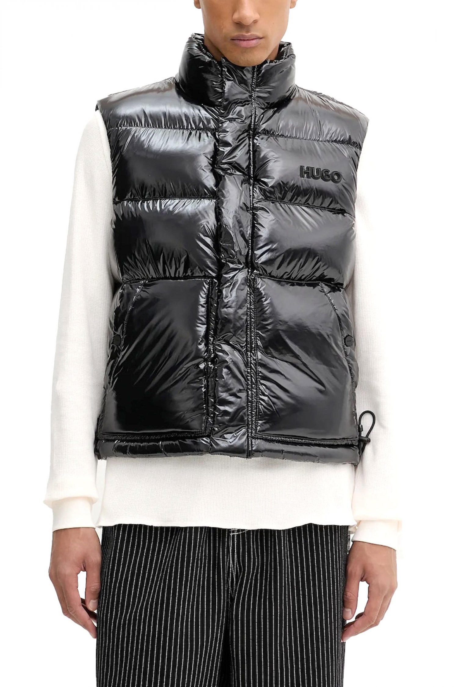 HUGO ΜΠΟΥΦΑΝ ΑΜΑΝΙΚΟ ΦΟΥΣΚΩΤΟ BALTINO2541 LOGO ΜΑΥΡΟ