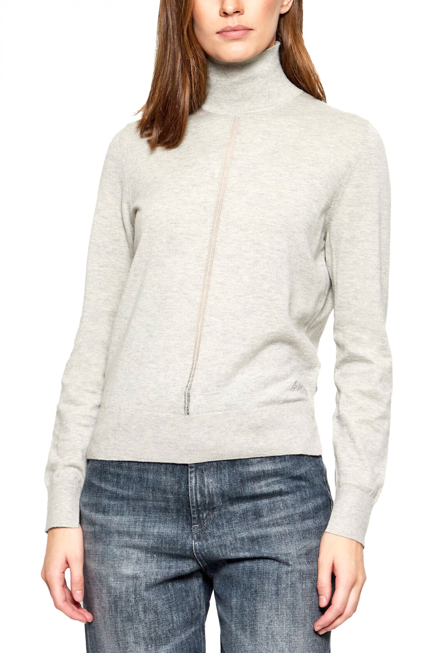 BOSS CASUAL ΠΛΕΚΤΟ ΛΟΥΠΕΤΟ C_FAGHETTINI ΑΝΟΙΧΤΟ ΓΚΡΙ