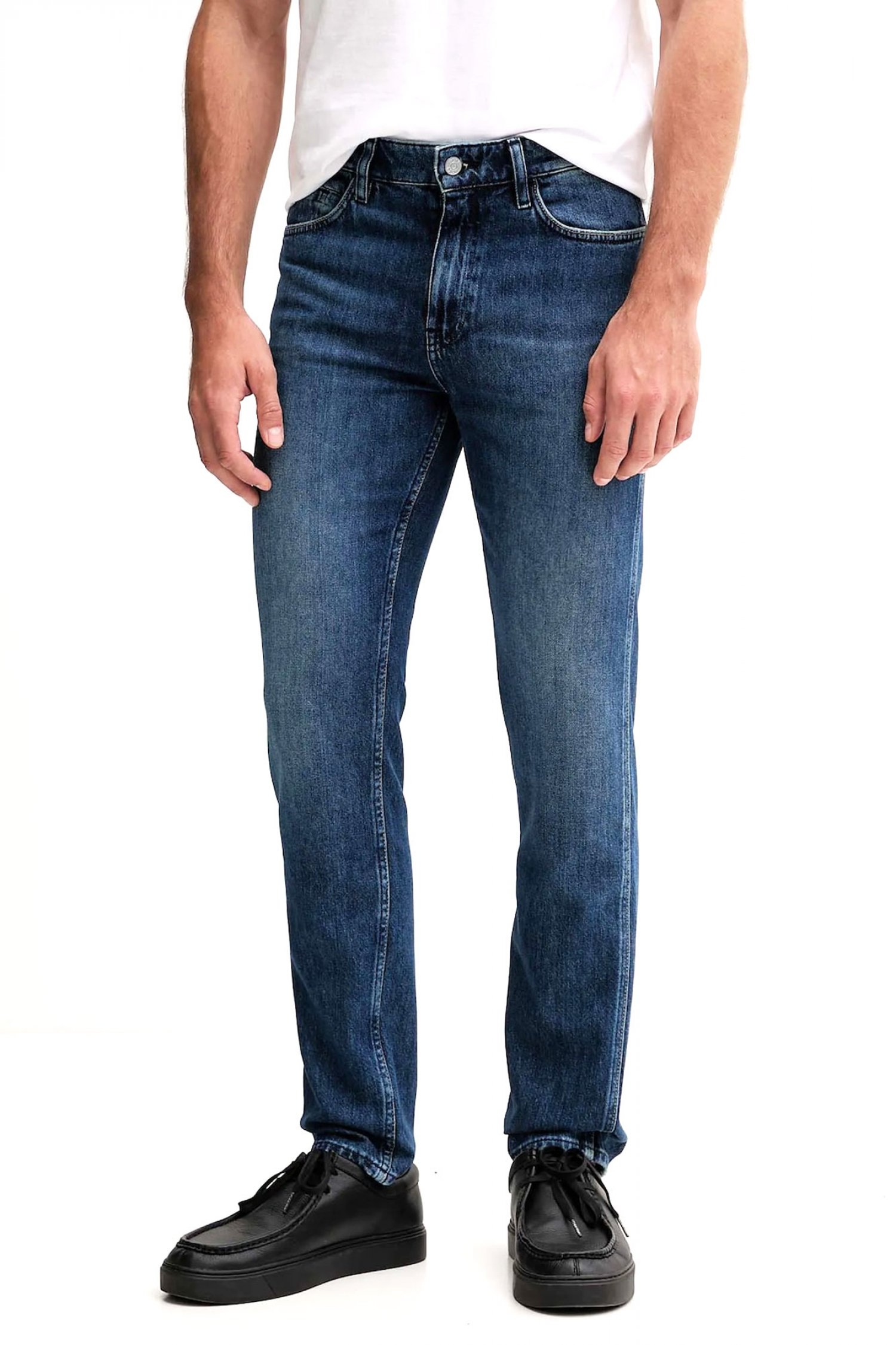 BOSS ΠΑΝΤΕΛΟΝΙ JEANS H-DELAWARE SLIM FIT ΜΠΛΕ