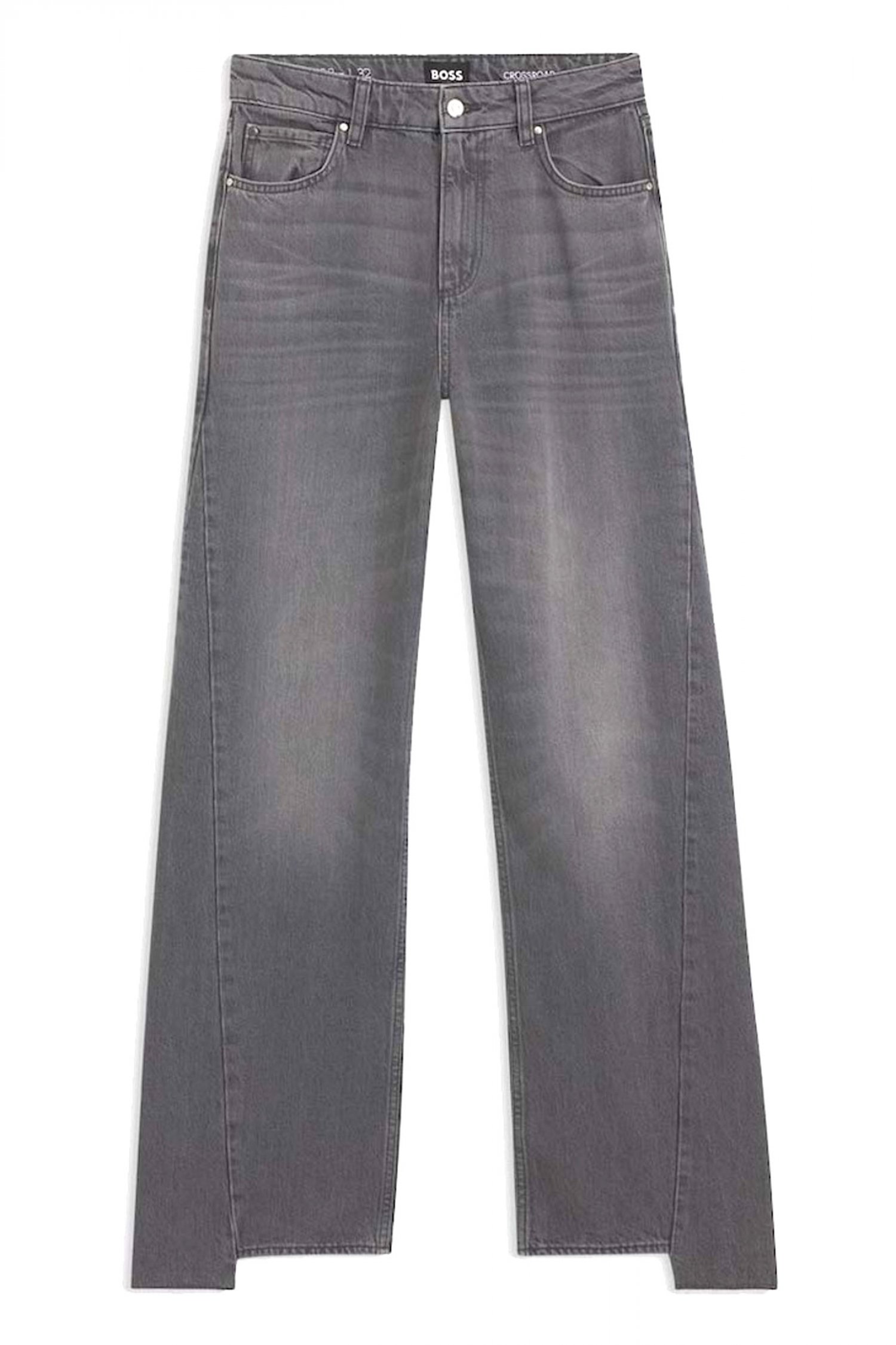 BOSS ΠΑΝΤΕΛΟΝΙ JEANS CROSSROAD-BF ΑΣΣΥΜΕΤΡΟ ΚΑΤΩ ΓΚΡΙ