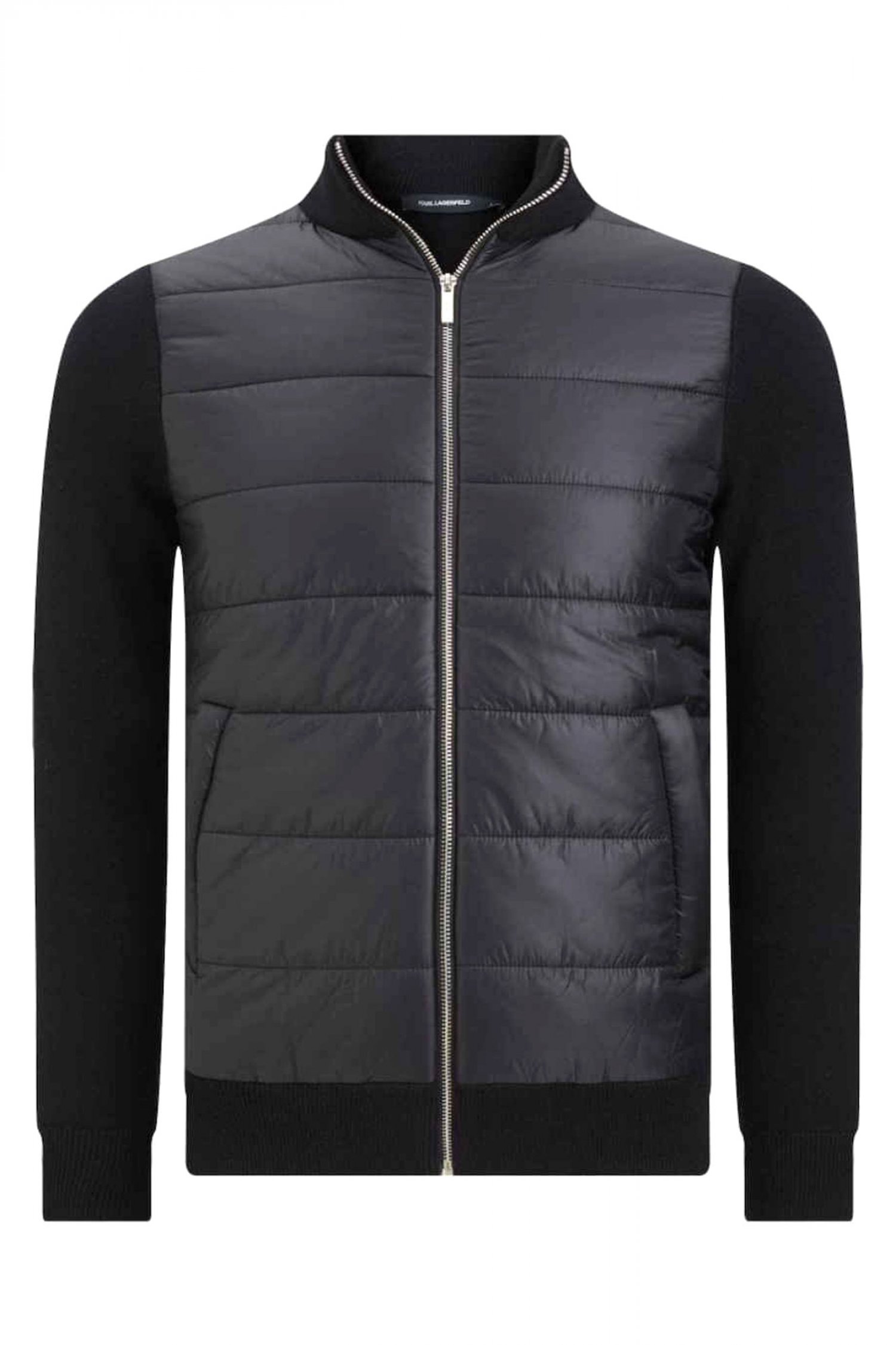 KARL LAGERFELD ΜΠΟΥΦΑΝΟΖΑΚΕΤΑ POCKETS ΜΑΥΡΟ