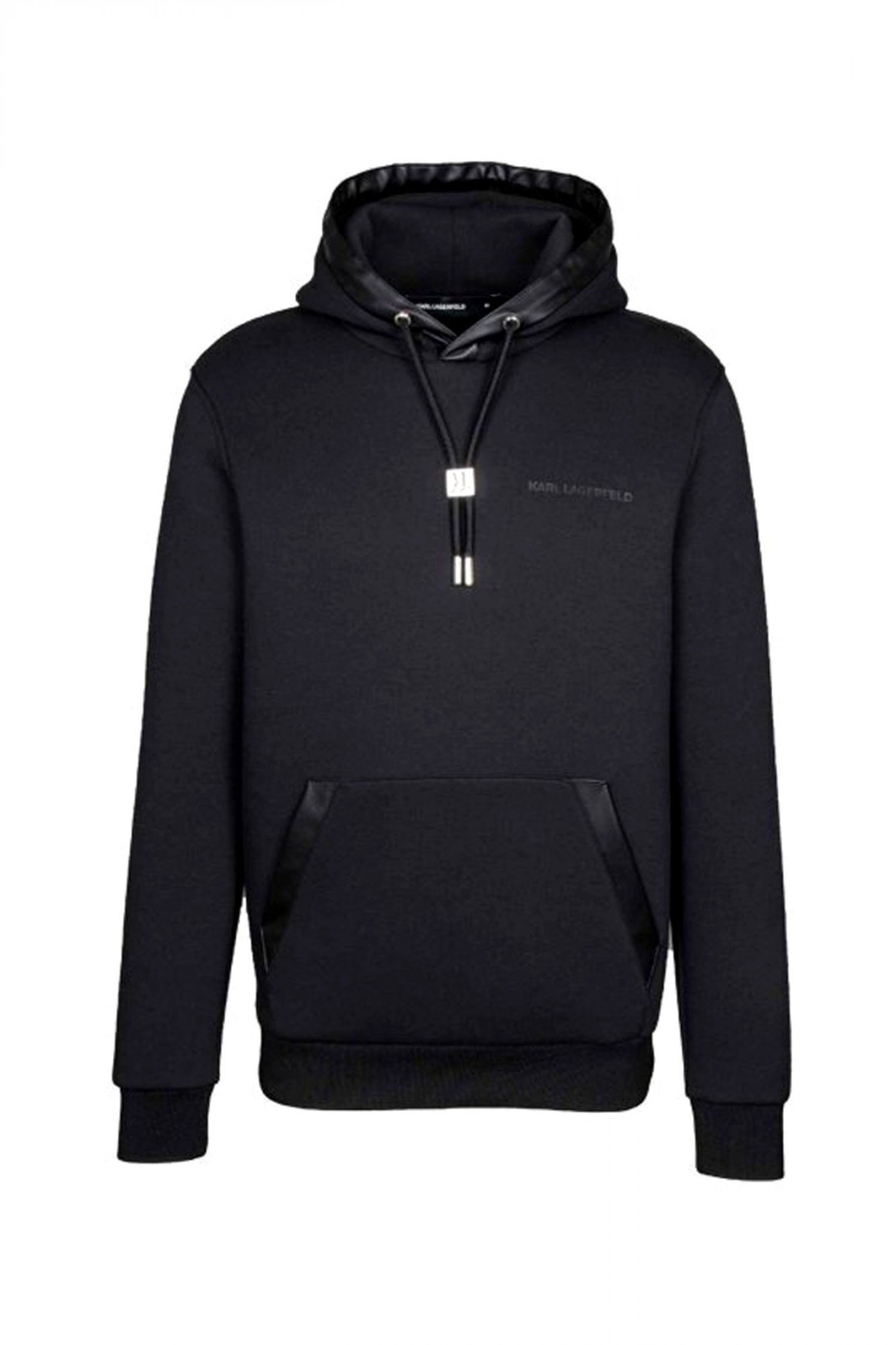 KARL LAGERFELD ΦΟΥΤΕΡ HOODIE LOGO ΜΑΥΡΟ