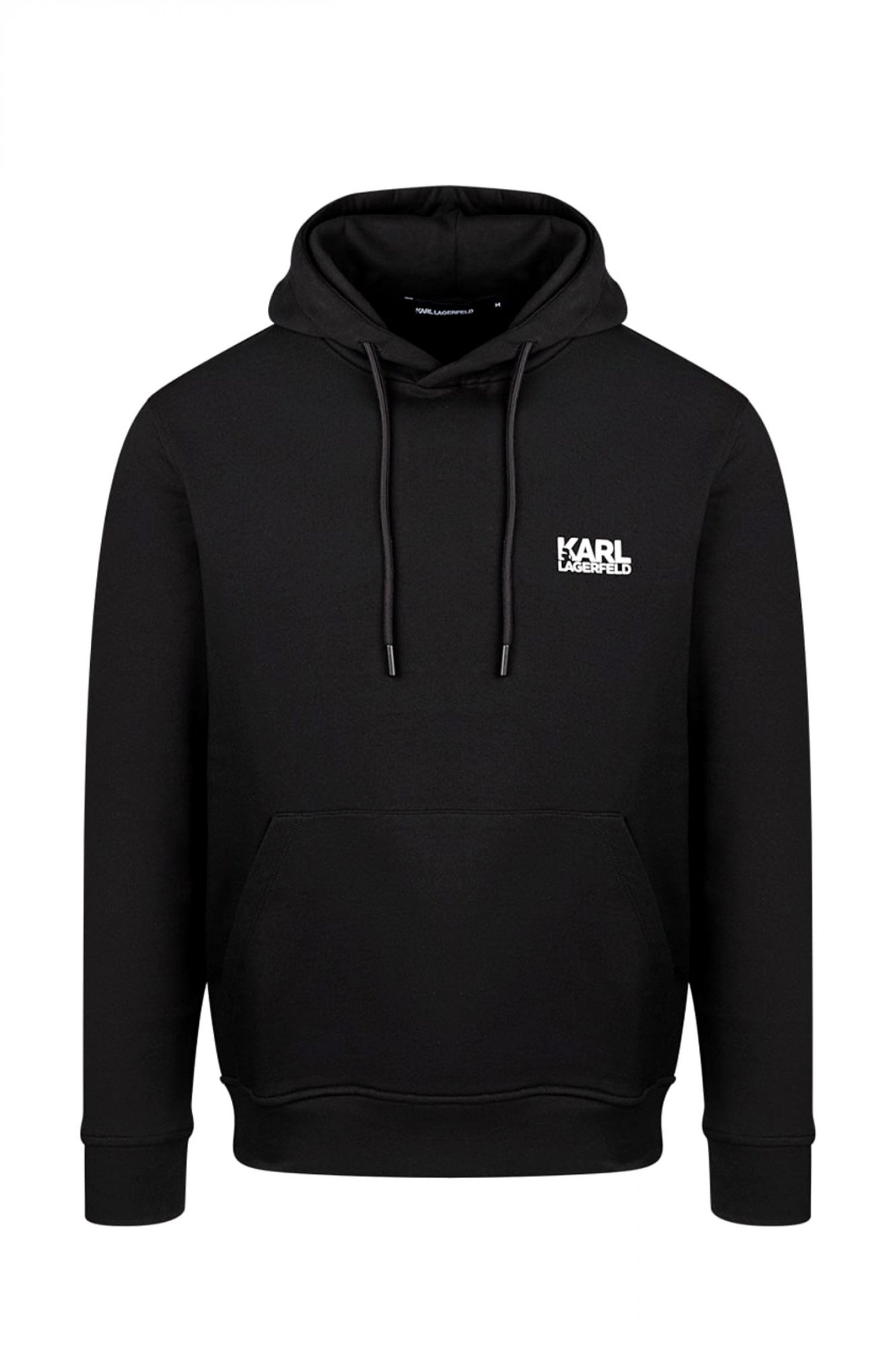 KARL LAGERFELD ΦΟΥΤΕΡ HOODIE LOGO ΜΑΥΡΟ