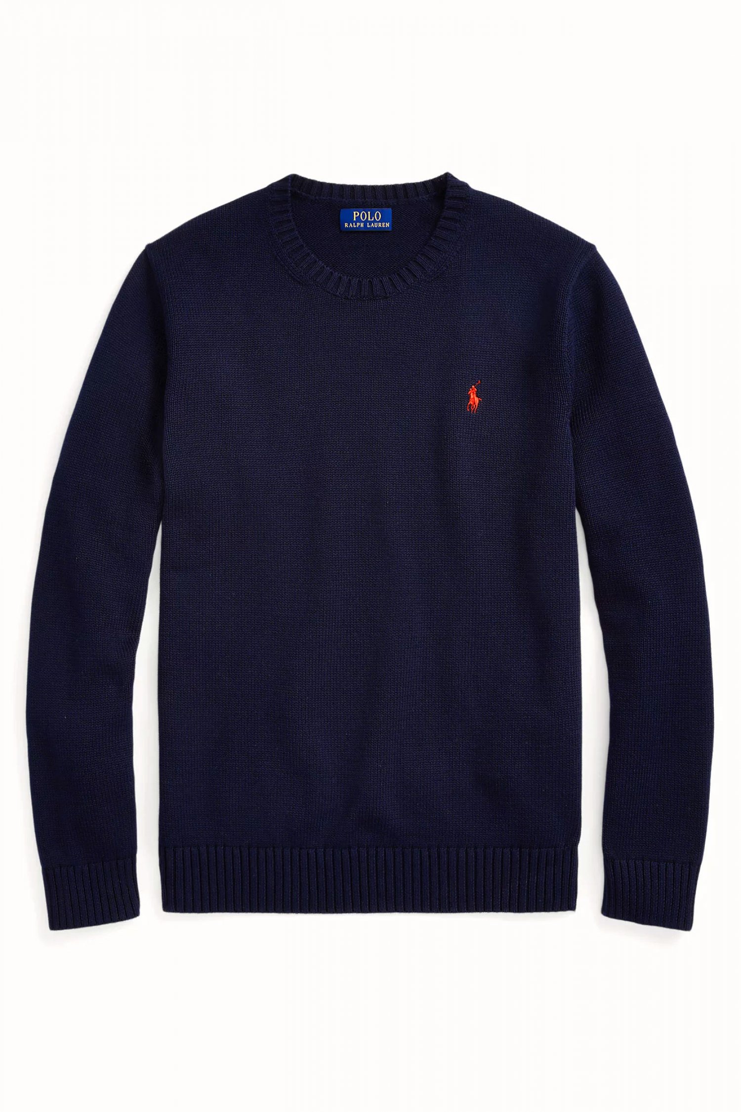 RALPH LAUREN ΠΛΕΚΤΟ ROUNDECK LOGO ΜΠΛΕ
