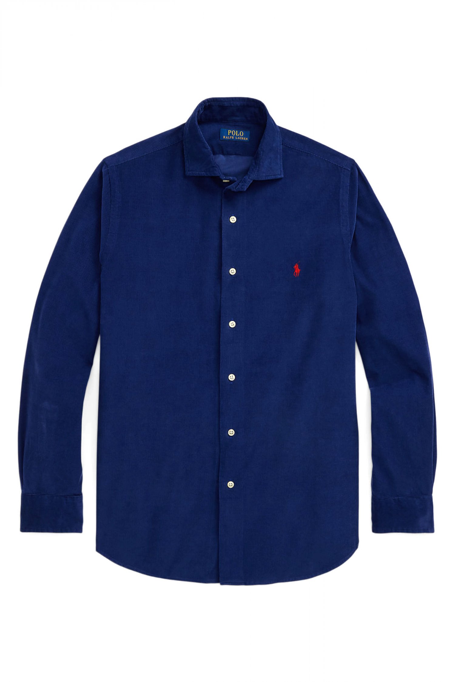 RALPH LAUREN ΠΟΥΚΑΜΙΣΟ ΚΟΤΛΕ CUSTOM FIT LOGO ΜΠΛΕ