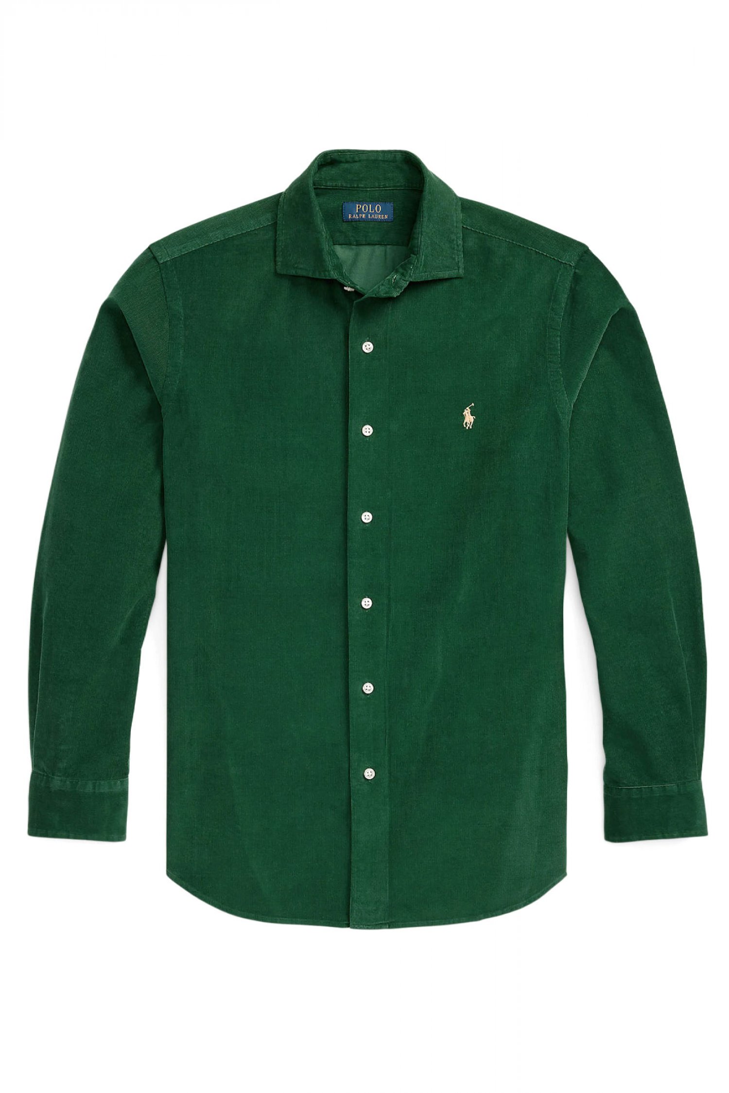 RALPH LAUREN ΠΟΥΚΑΜΙΣΟ ΚΟΤΛΕ CUSTOM FIT LOGO ΠΡΑΣΙΝΟ