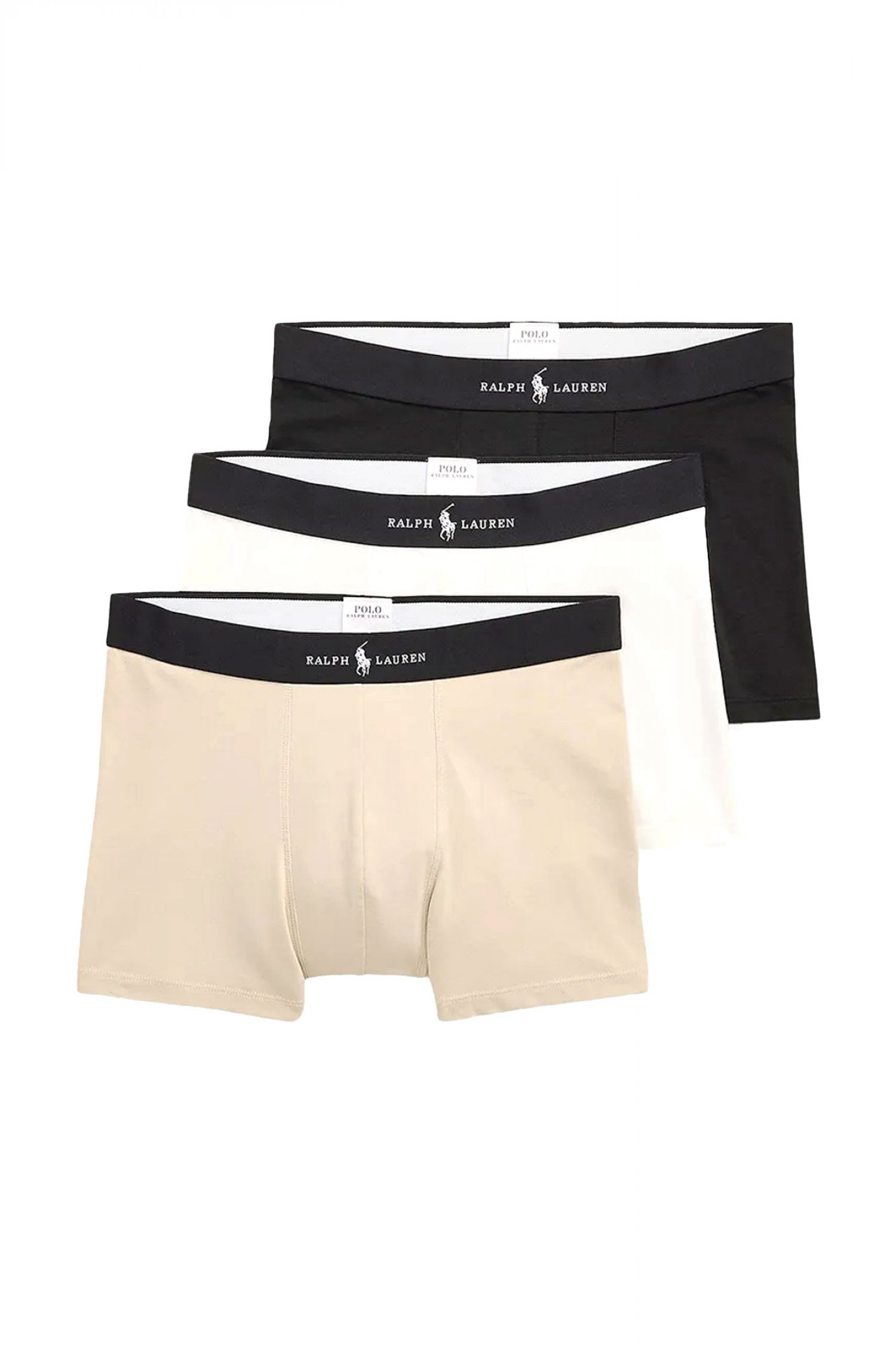 RALPH LAUREN UNDERWEAR ΕΣΩΡΟΥΧΟ ΣΕΤ 3PACK PREMIUM MODAL TRUNKS ΜΑΥΡΟ-ΜΠΕΖ-ΛΕΥΚΟ