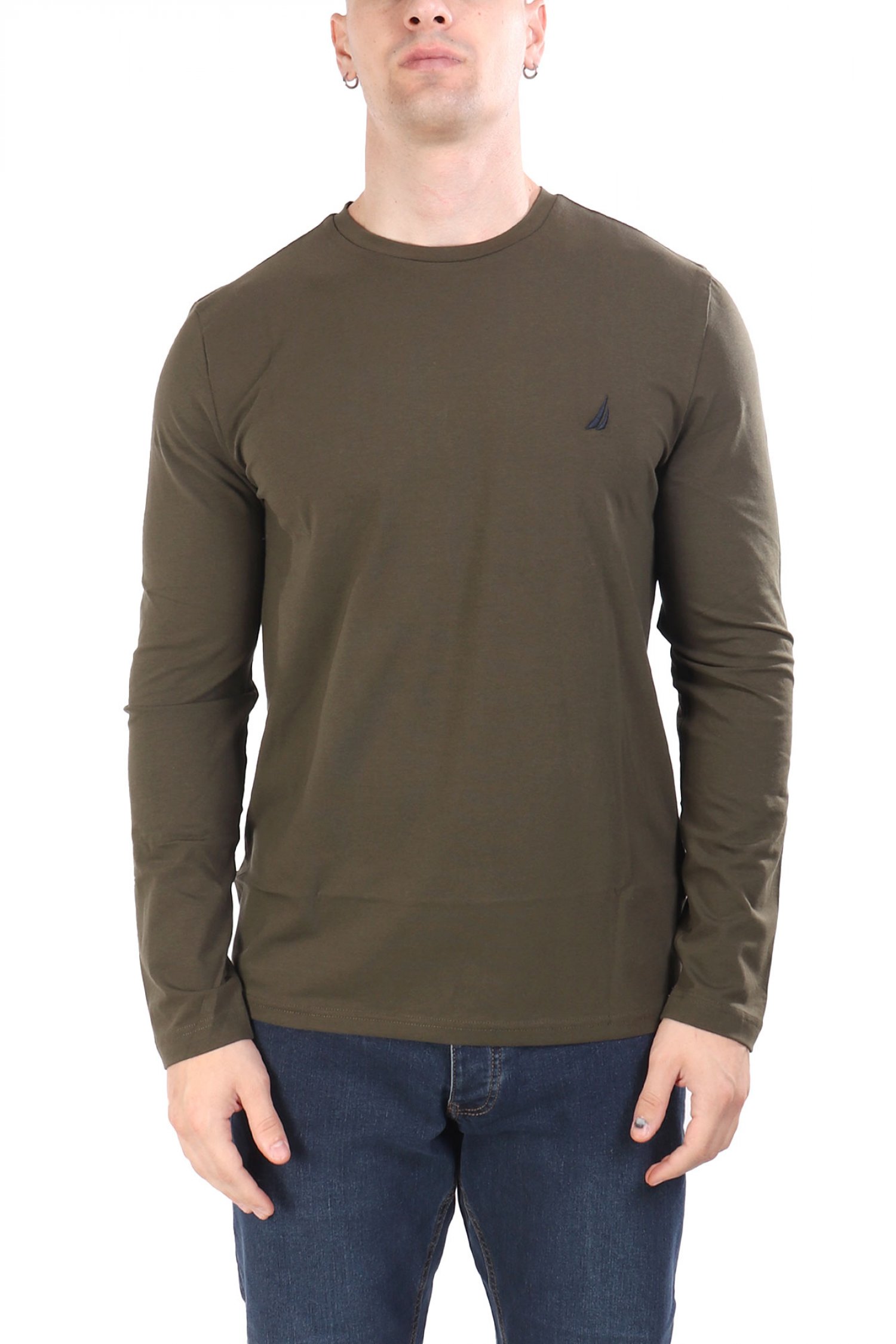 NAUTICA T-SHIRT LOGO ΧΑΚΙ