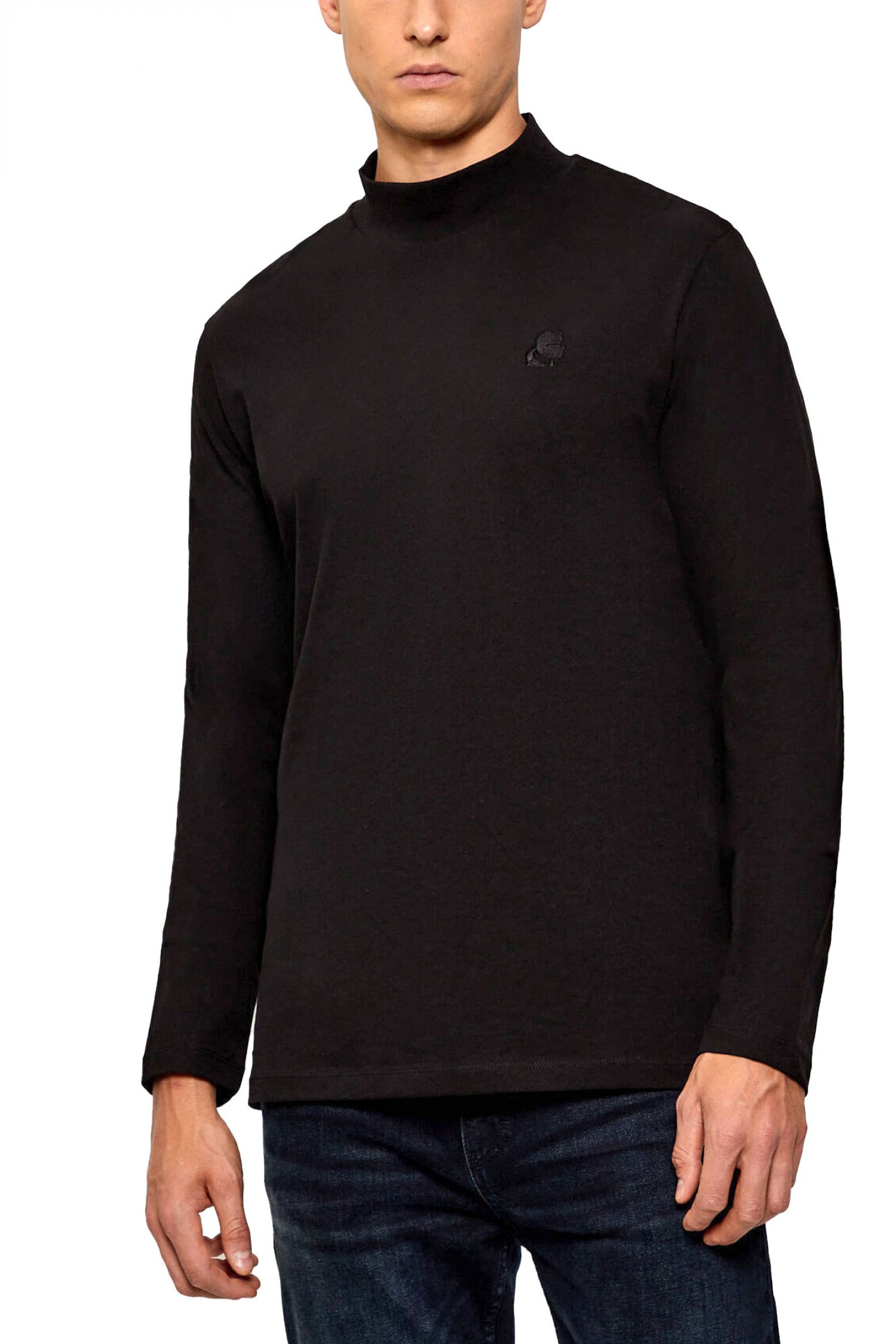 KARL LAGERFELD Τ-SHIRT ΛΟΥΠΕΤΟ ΜΑΥΡΟ