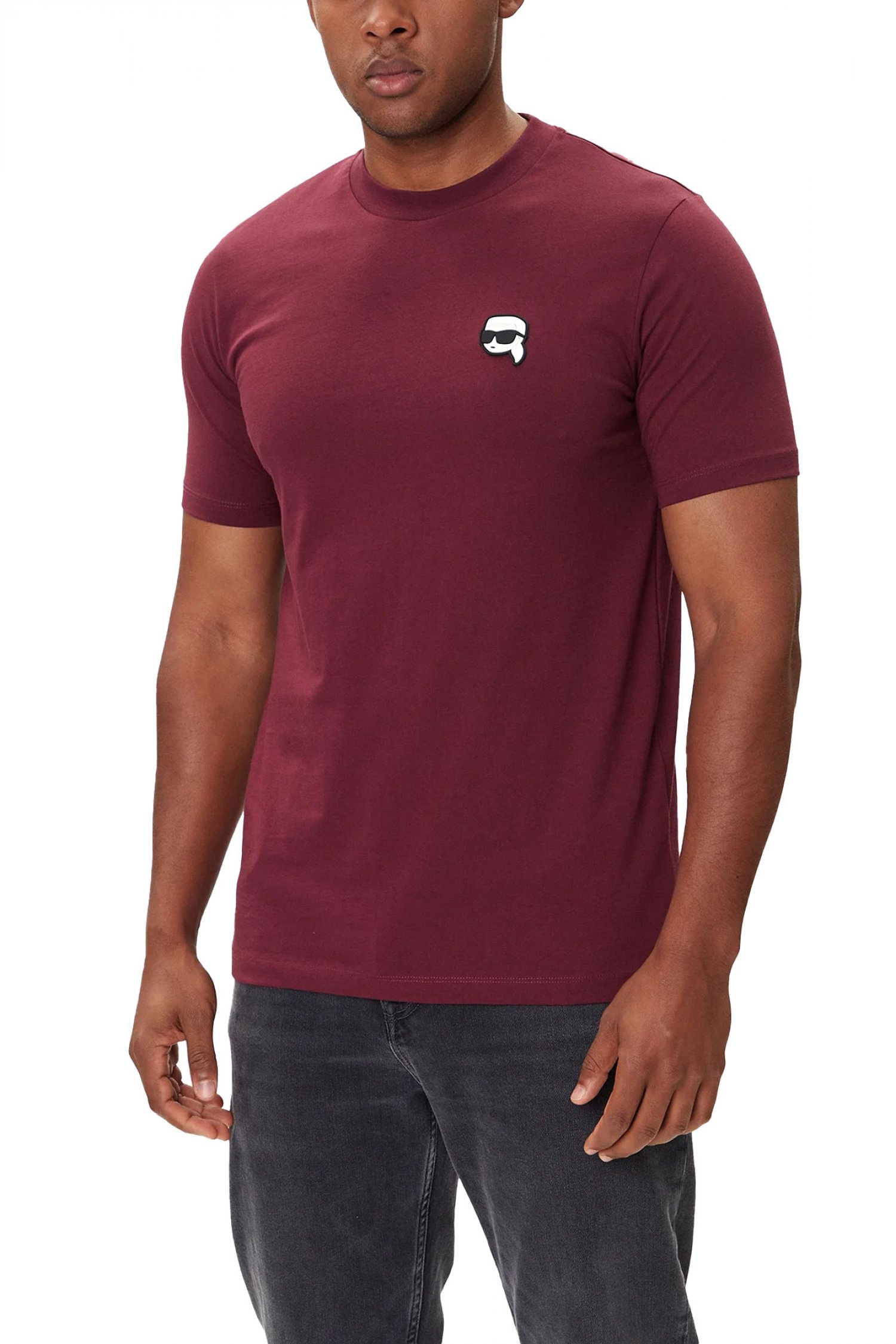 KARL LAGERFELD T-SHIRT LOGO ΜΠΟΡΝΤΩ