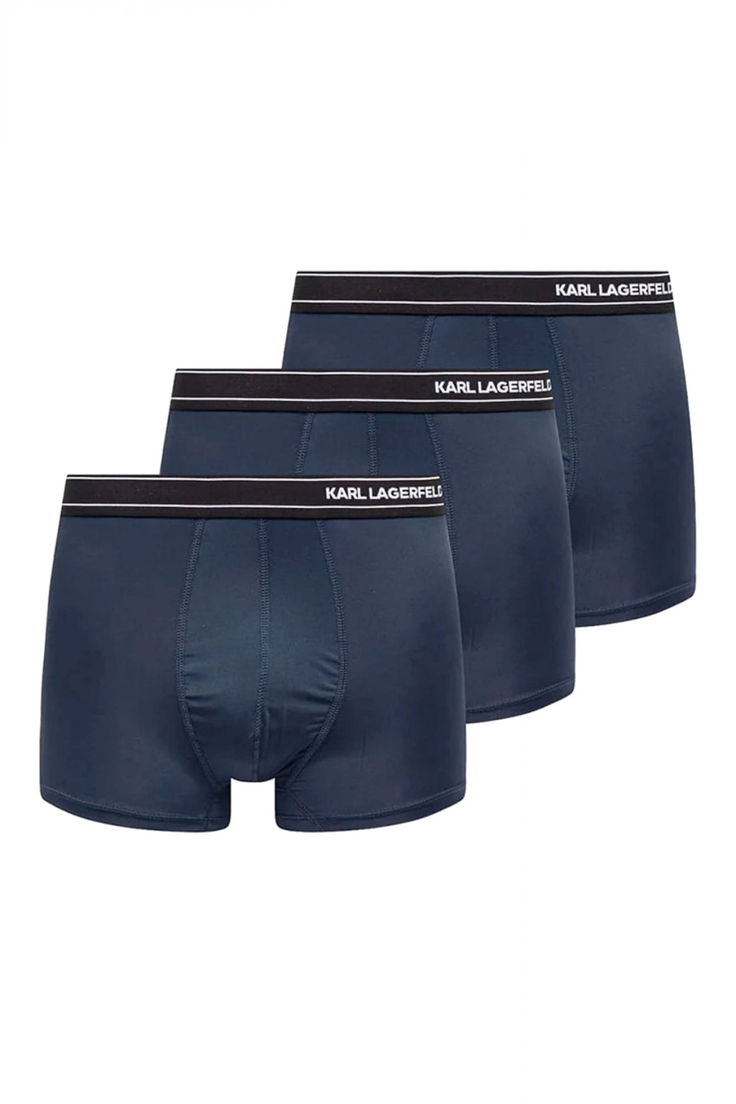 KARL LAGERFELD ΕΣΩΡΟΥΧΑ 3PACK TRUNK STRIPE LOGO ΜΠΛΕ