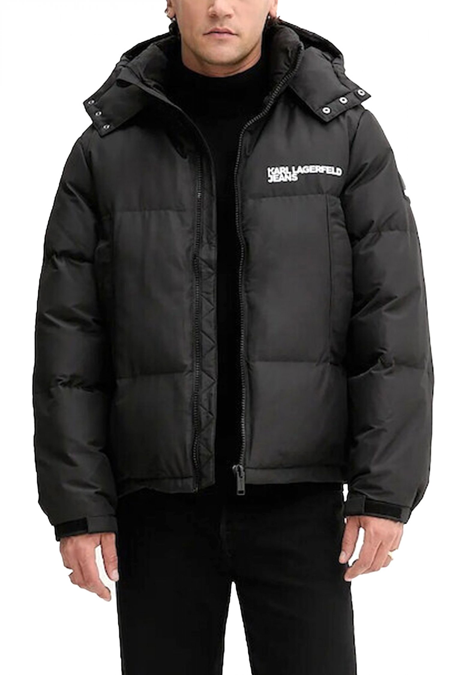 KARL LAGERFELD JEANS ΜΠΟΥΦΑΝ PUFFER ΜΑΥΡΟ