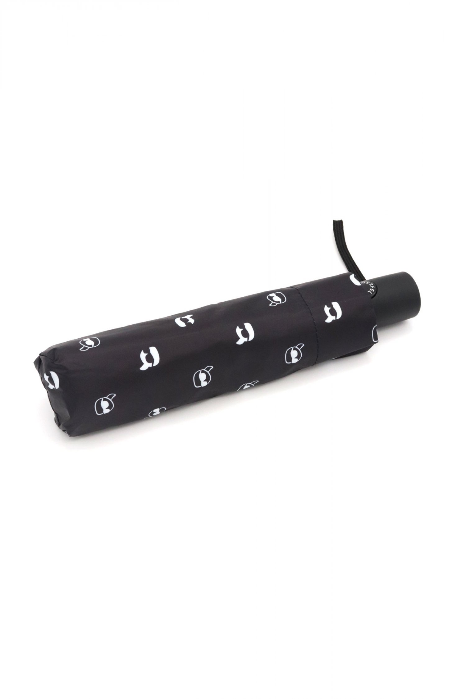 KARL LAGERFELD ΟΜΠΡΕΛΑ K/ICON AOP SMALL ΜΑΥΡΟ