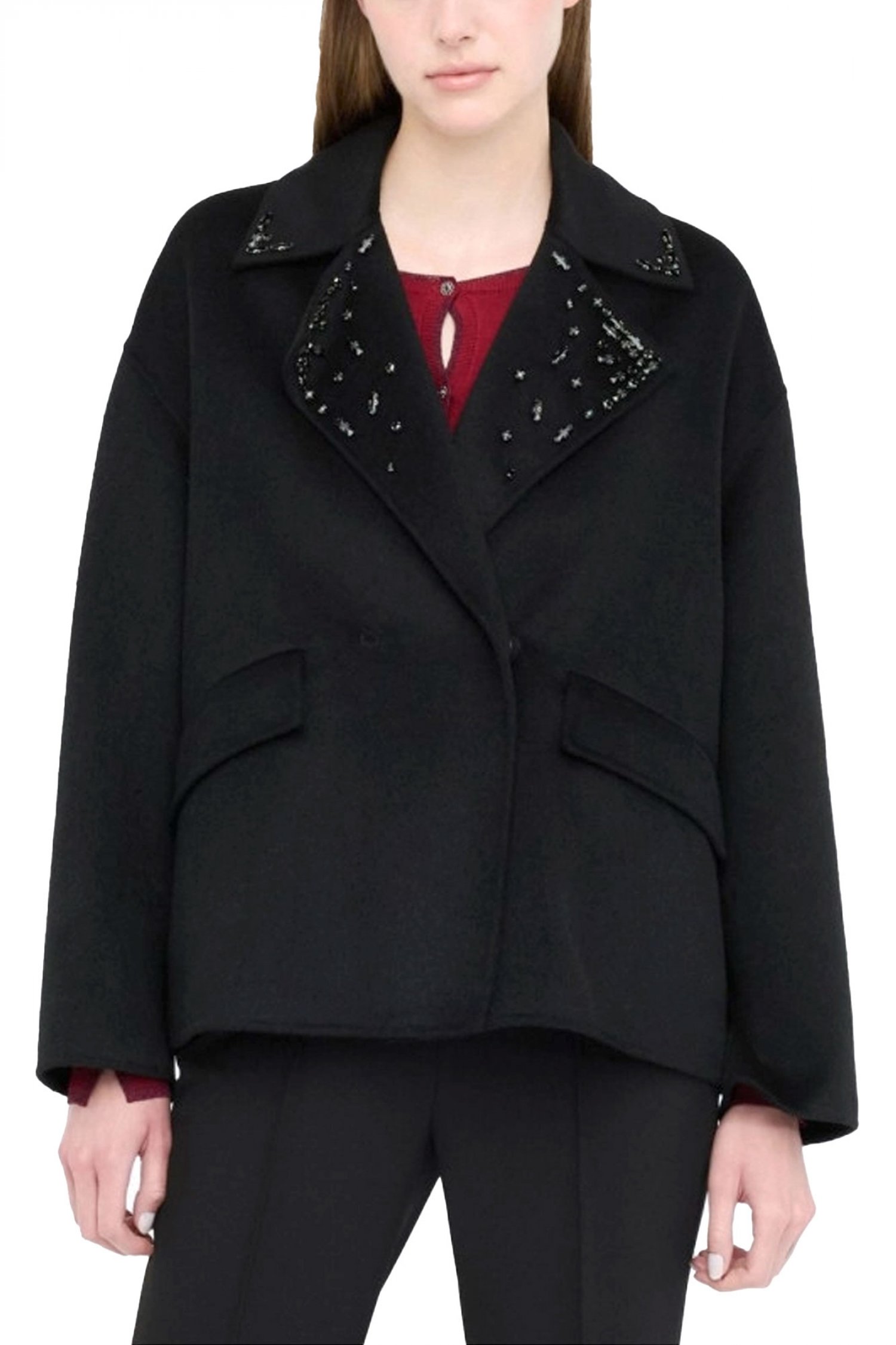 LIU-JO ΣΑΚΑΚΙ ΚΡΥΦΟ ΚΟΥΜΠΙ ΚΕΝΤΗΜΑ ΚΡΥΣΤΑΛΛΑ ΜΑΥΡΟ