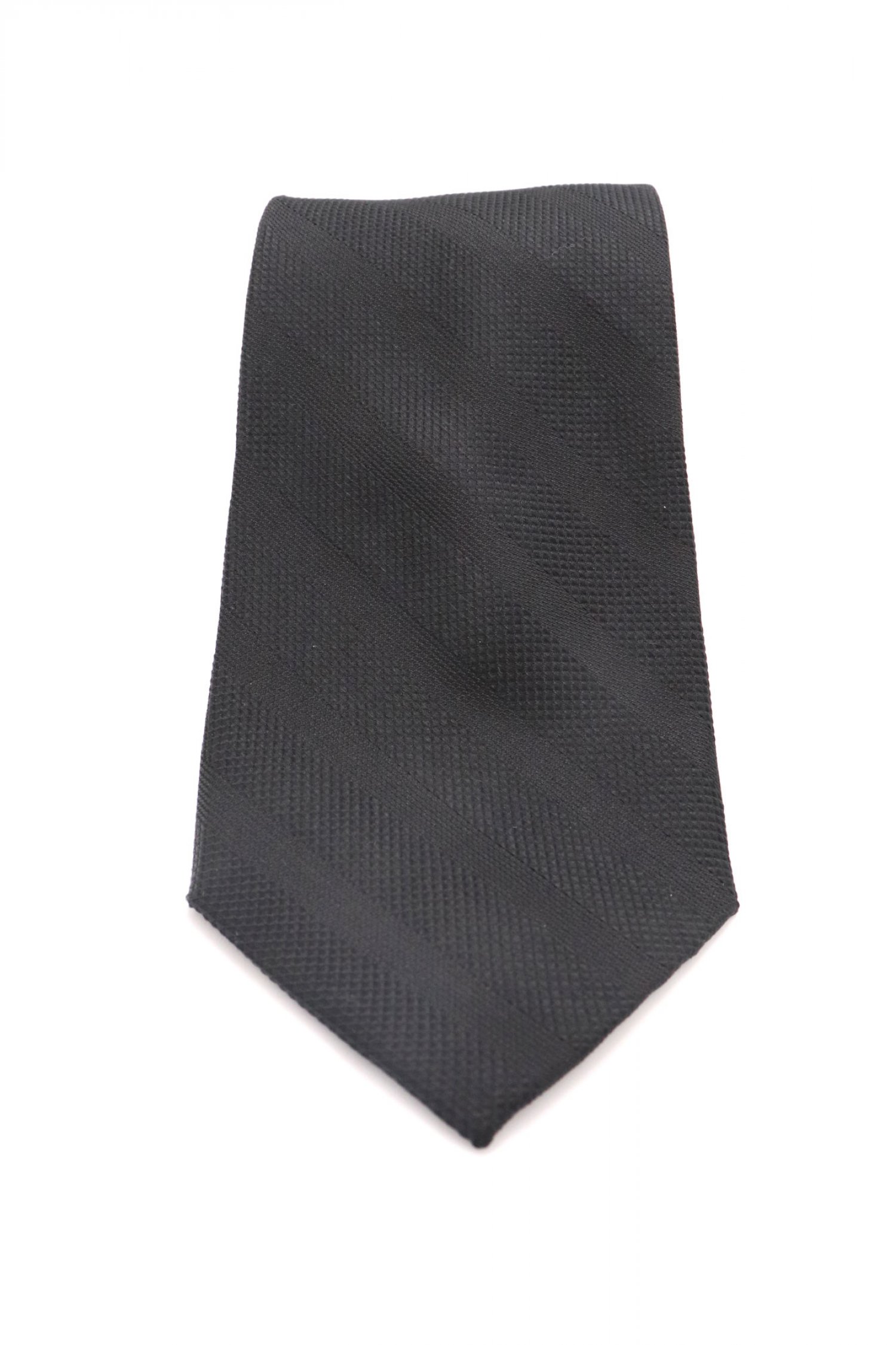 MICHAEL KORS ΓΡΑΒΑΤΑ ΡΙΓΕ STRUCTRURED ΜΑΥΡΟ-ΓΚΡΙ