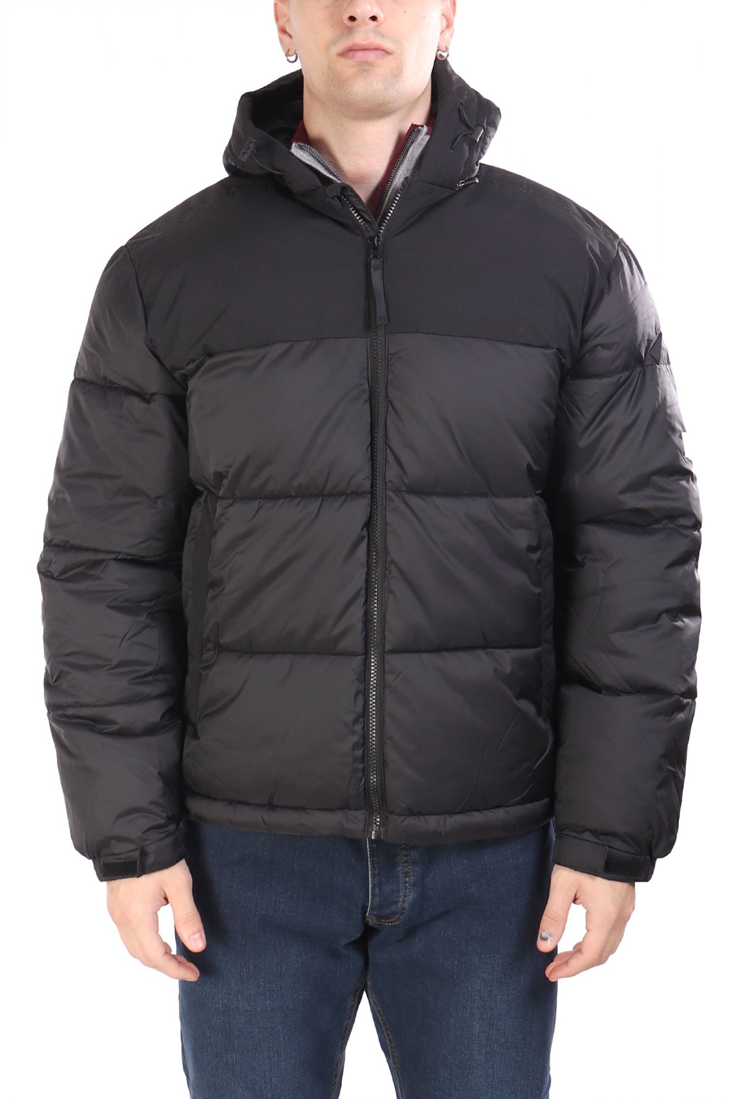 NAUTICA COMPETITION ΜΠΟΥΦΑΝ PUFFER HOODIE METZ ΜΑΥΡΟ