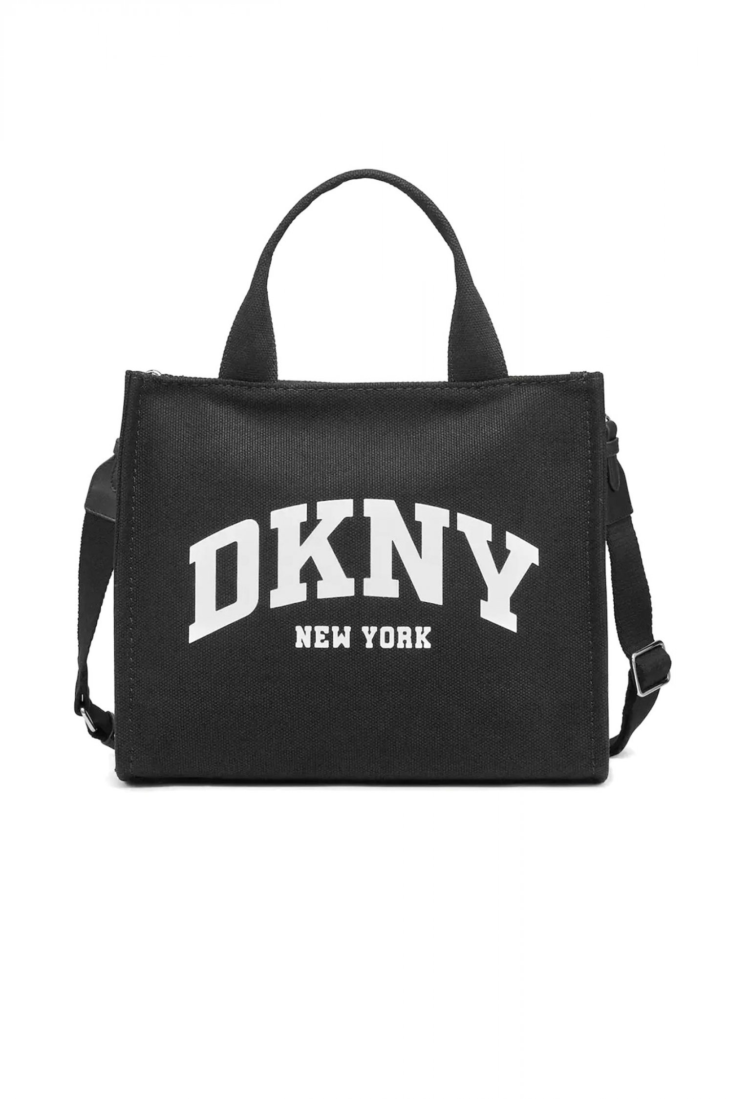 DKNY ΤΣΑΝΤΑ ΩΜΟΥ/CROSSBODY HADLEE TOTE LOGO ΜΑΥΡΟ