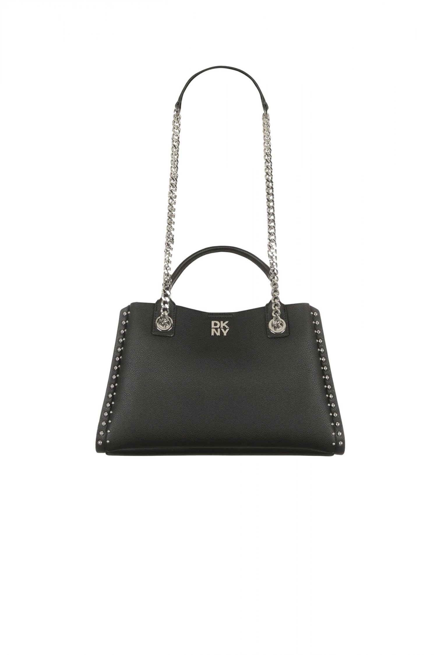 DKNY ΤΣΑΝΤΑ ΧΕΙΡΟΣ/CROSSBODY JOSIE SATCΗELS LOGO ΜΑΥΡΟ