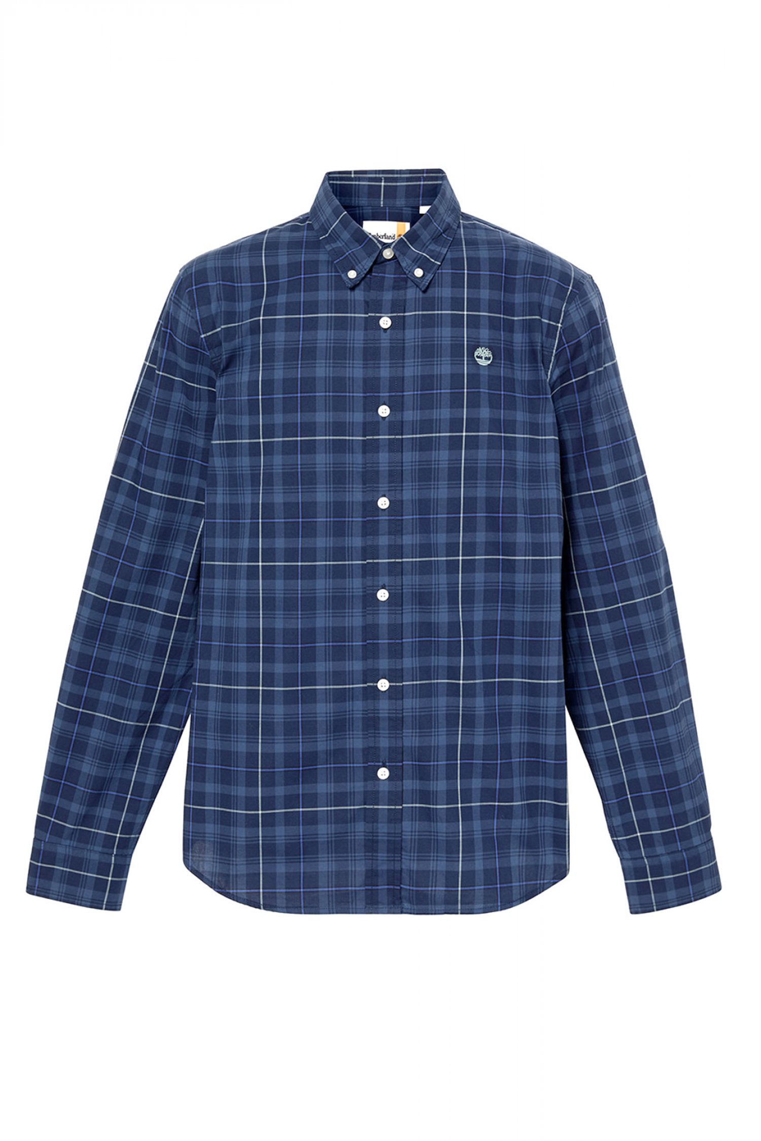 TIMBERLAND ΠΟΥΚΑΜΙΣΟ BUTTON DOWN ΚΑΡΩ SLIM FIT COMFORT STRETCH ΜΠΛΕ-ΣΙΕΛ