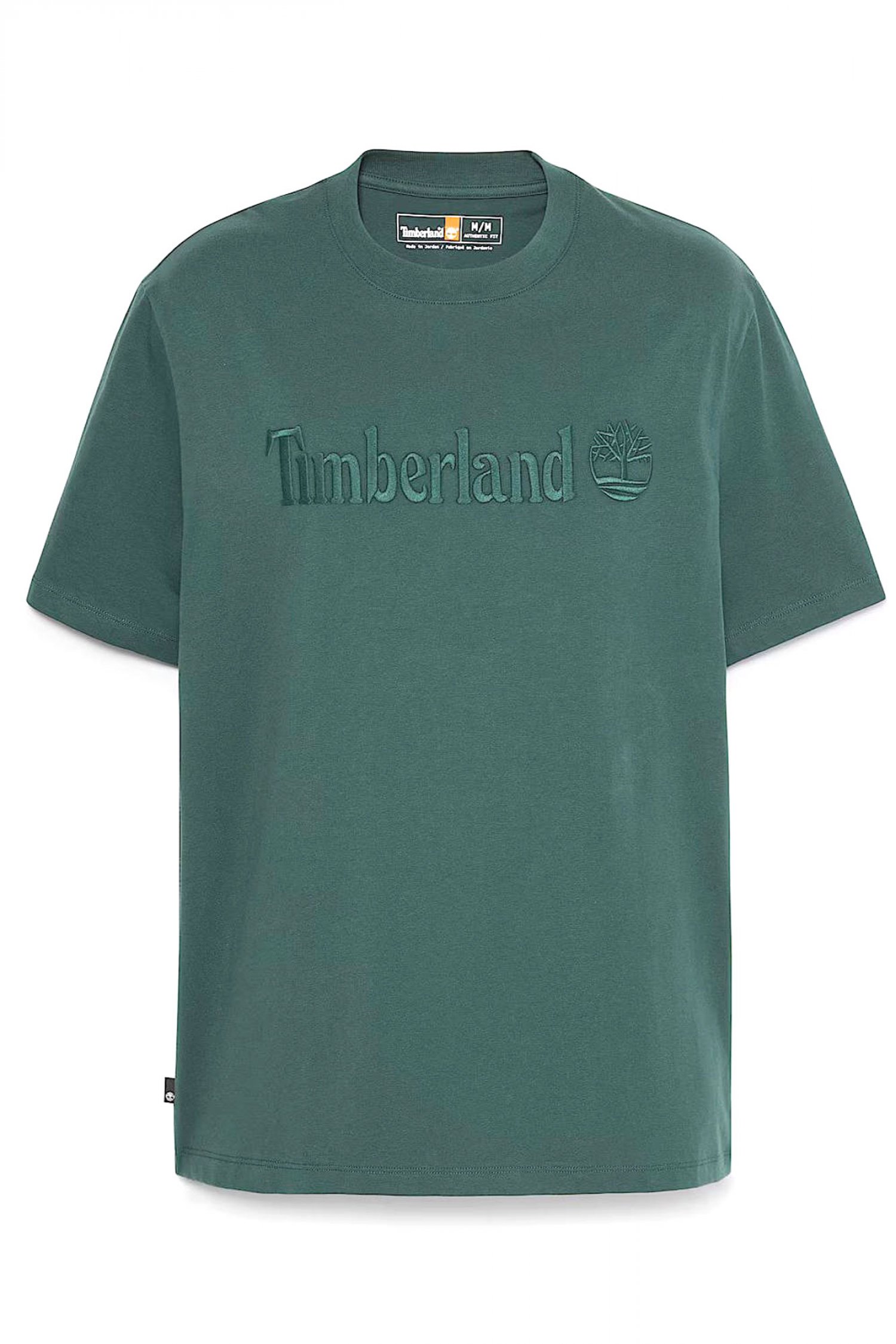 TIMBERLAND T-SHIRT AUTHENTIC FIT LOGO ΠΡΑΣΙΝΟ