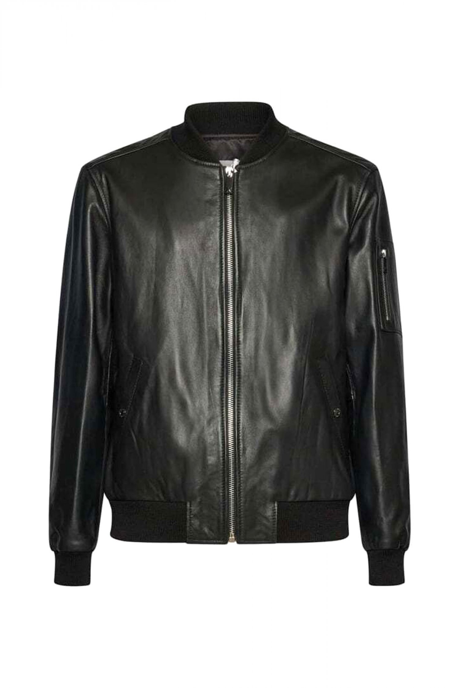 RICHMOND X RICHMOND X ΜΠΟΥΦΑΝ JACKET GRILLUS ΔΕΡΜΑ ΜΑΥΡΟ