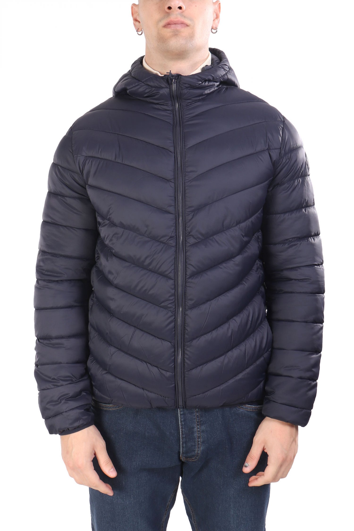 U.S.POLO ASSN ΜΠΟΥΦΑΝ PUFFER HOODIE JEBS LOGO ΜΠΛΕ