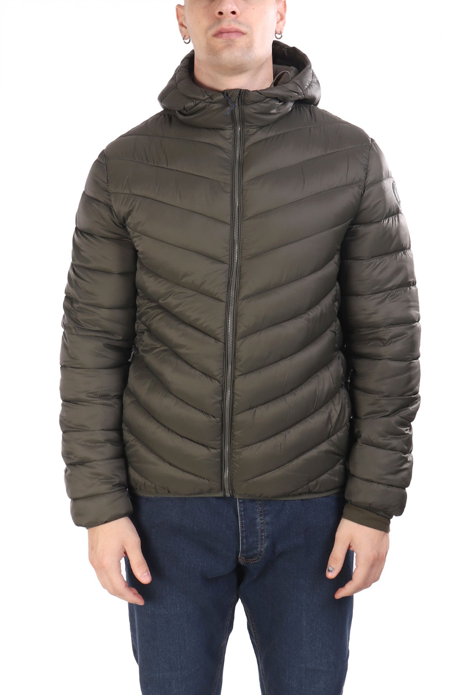 U.S.POLO ASSN ΜΠΟΥΦΑΝ PUFFER HOODIE JEBS LOGO ΧΑΚΙ