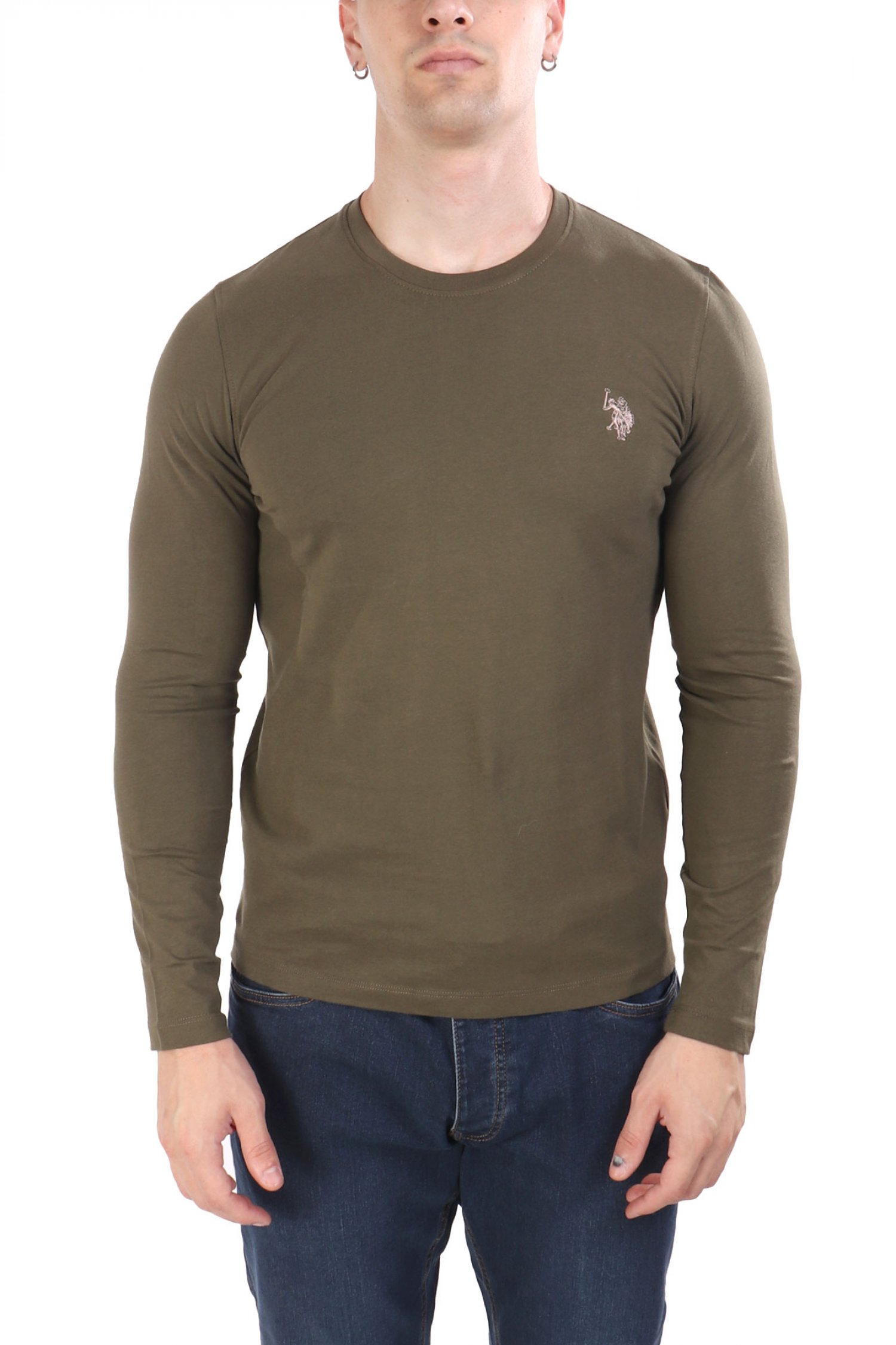U.S.POLO ASSN T-SHIRT CREW NECK LOGO JOEL ΧΑΚΙ