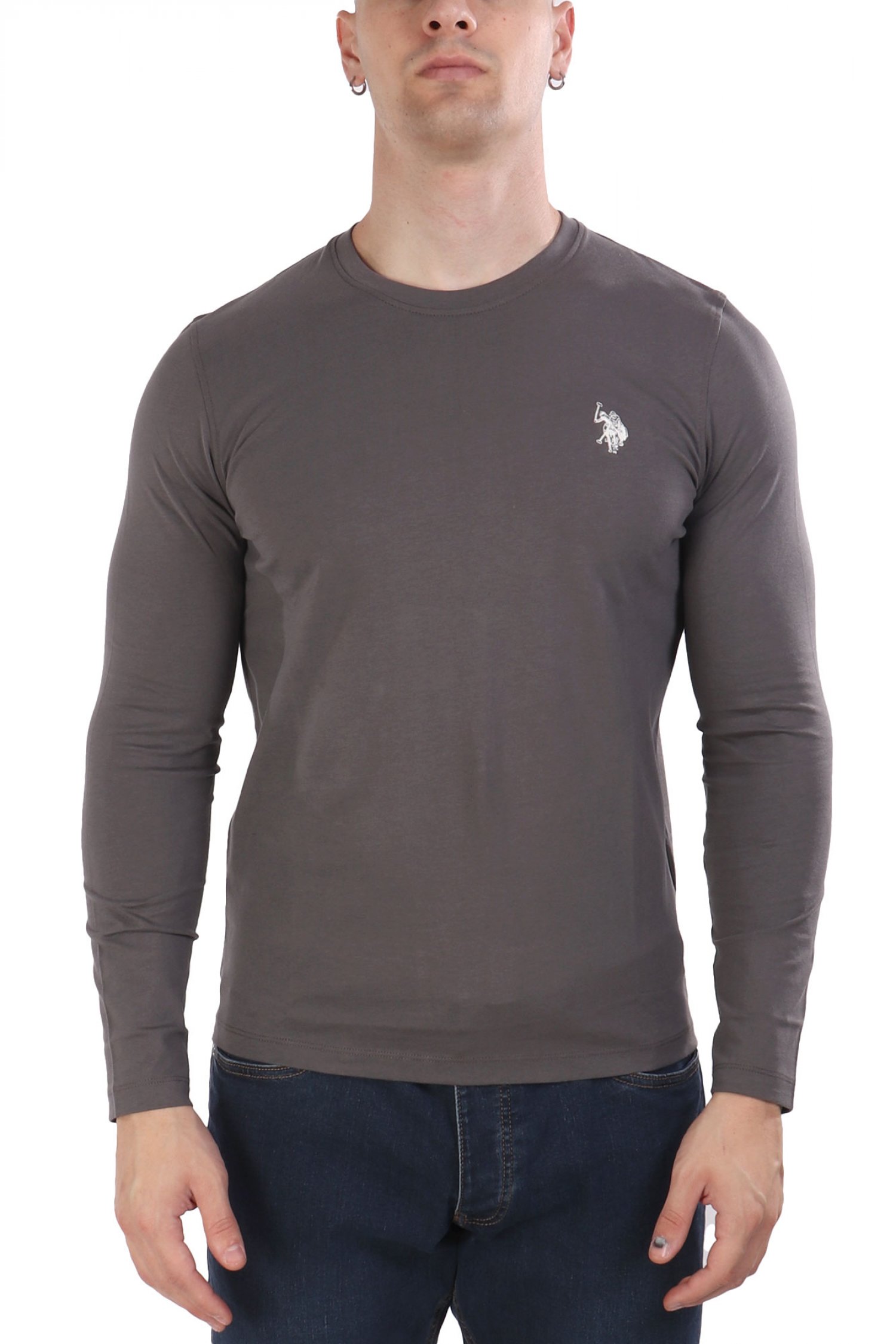 U.S.POLO ASSN T-SHIRT CREW NECK LOGO JOEL ΓΚΡΙ