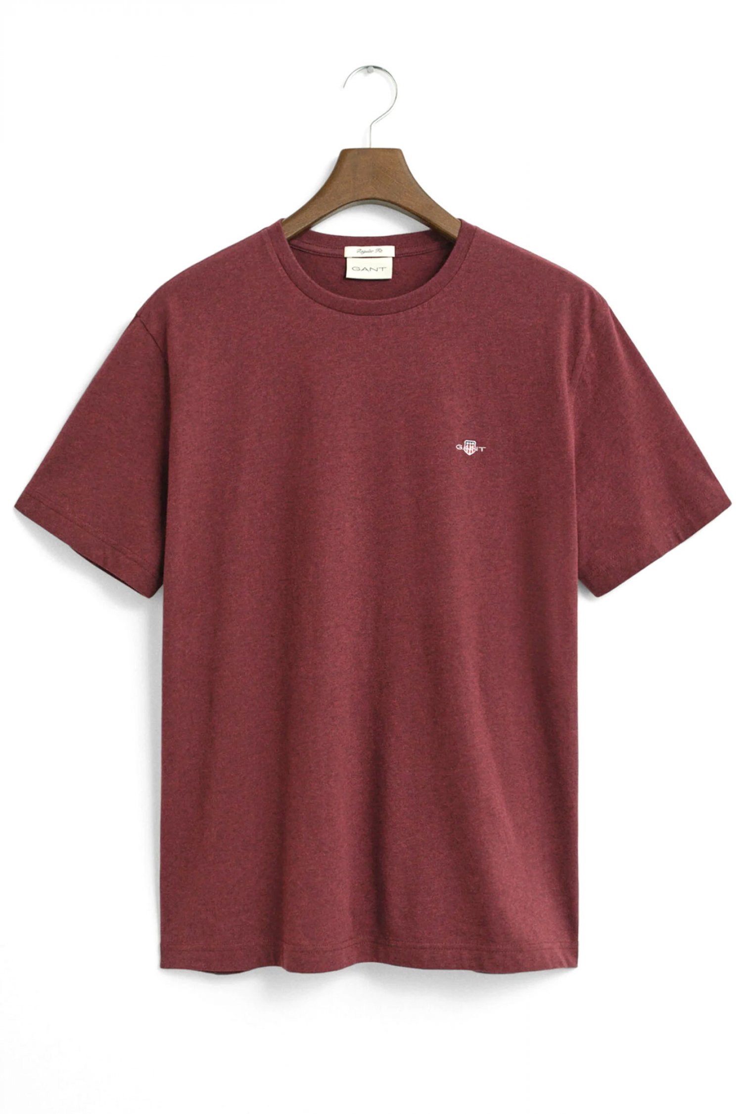 GANT T-SHIRT REG SHIELD SS ΜΠΟΡΝΤΩ