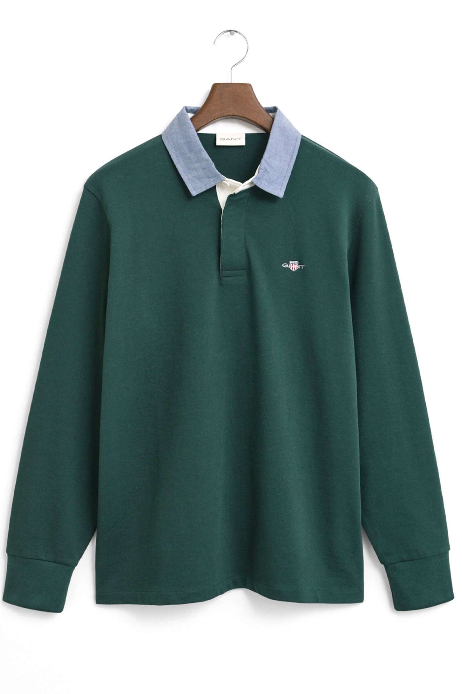 GANT POLO REG CHAMBRAY HEAVY RUGGER LOGO ΚΥΠΑΡΙΣΣΙ