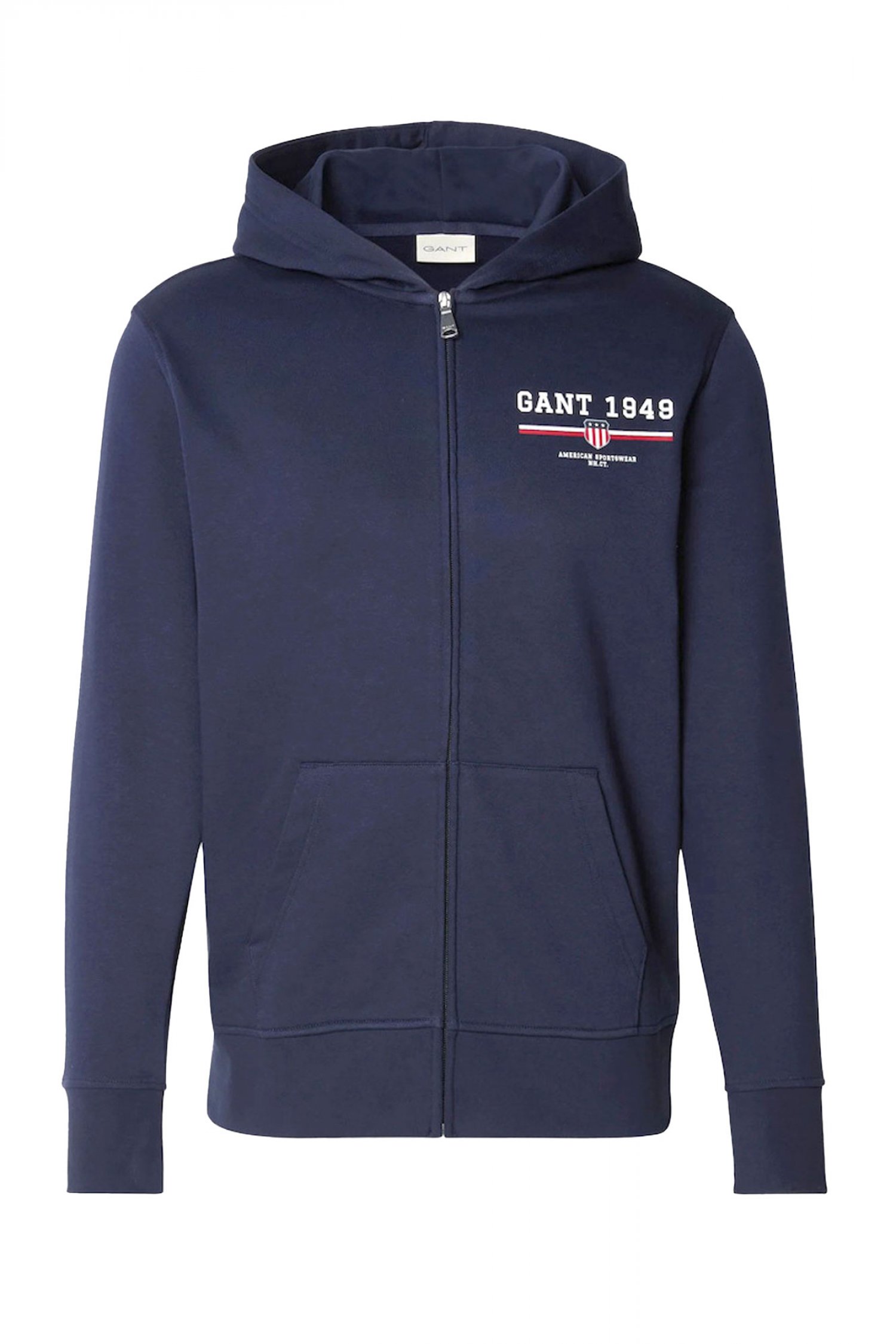 Ανδρικά φούτερ με φερμουάρ σε μπλε