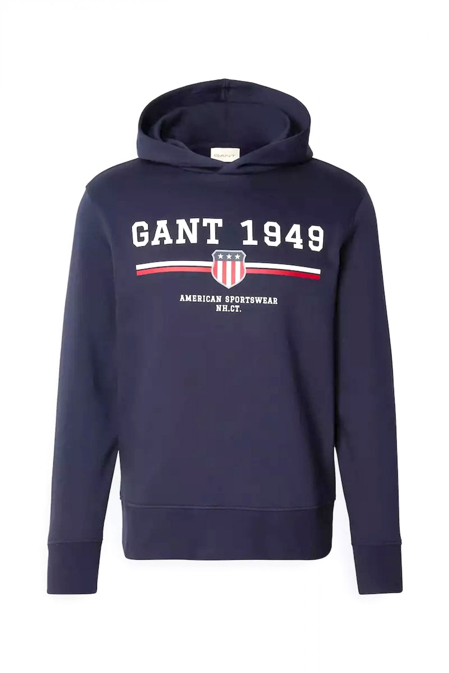 GANT ΦΟΥΤΕΡ GRAPHIC HOODIE ΜΠΛΕ
